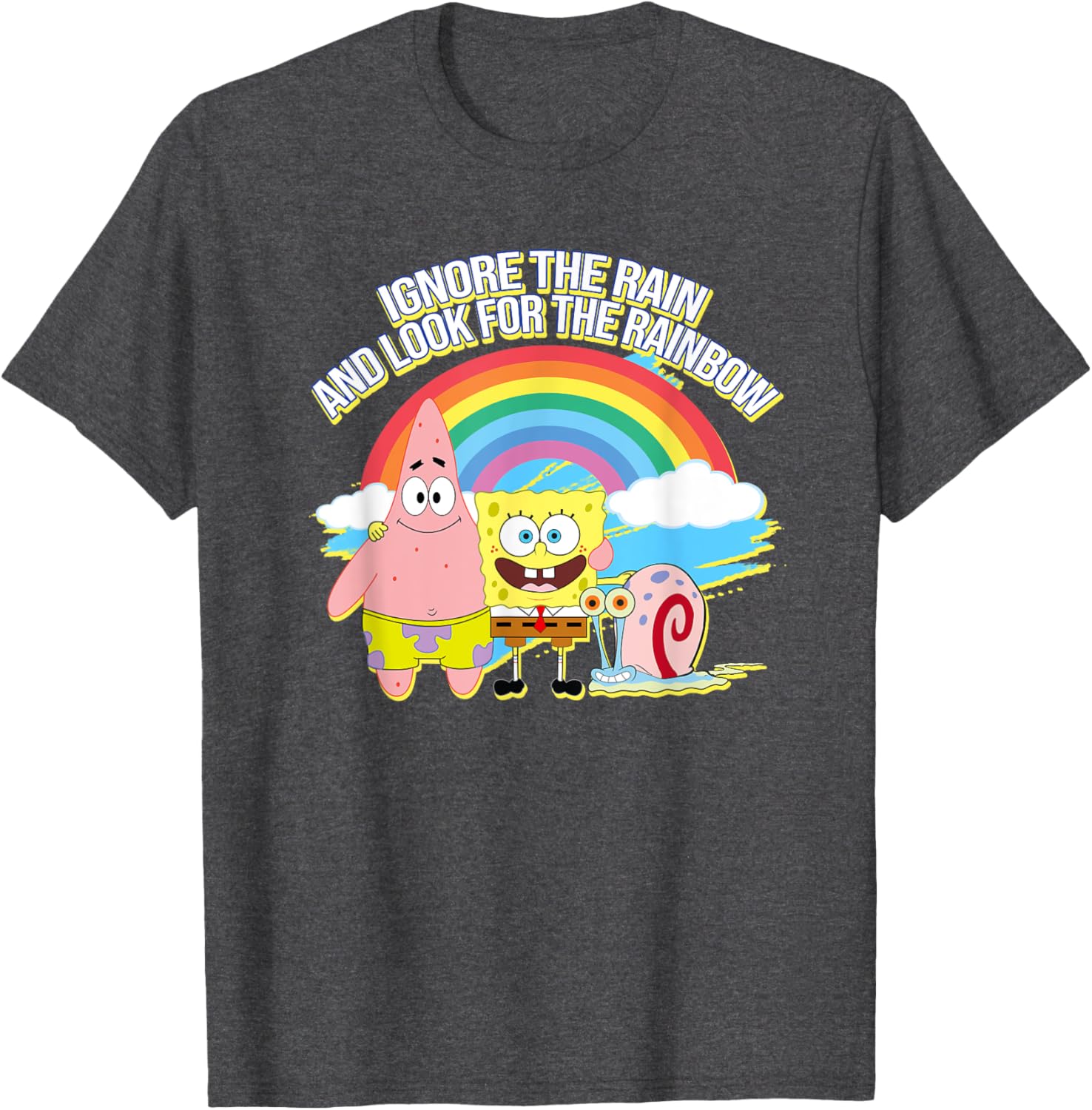 Mademark SpongeBob SquarePants Rainbow T-Shirt for Fun Casual Style - 2