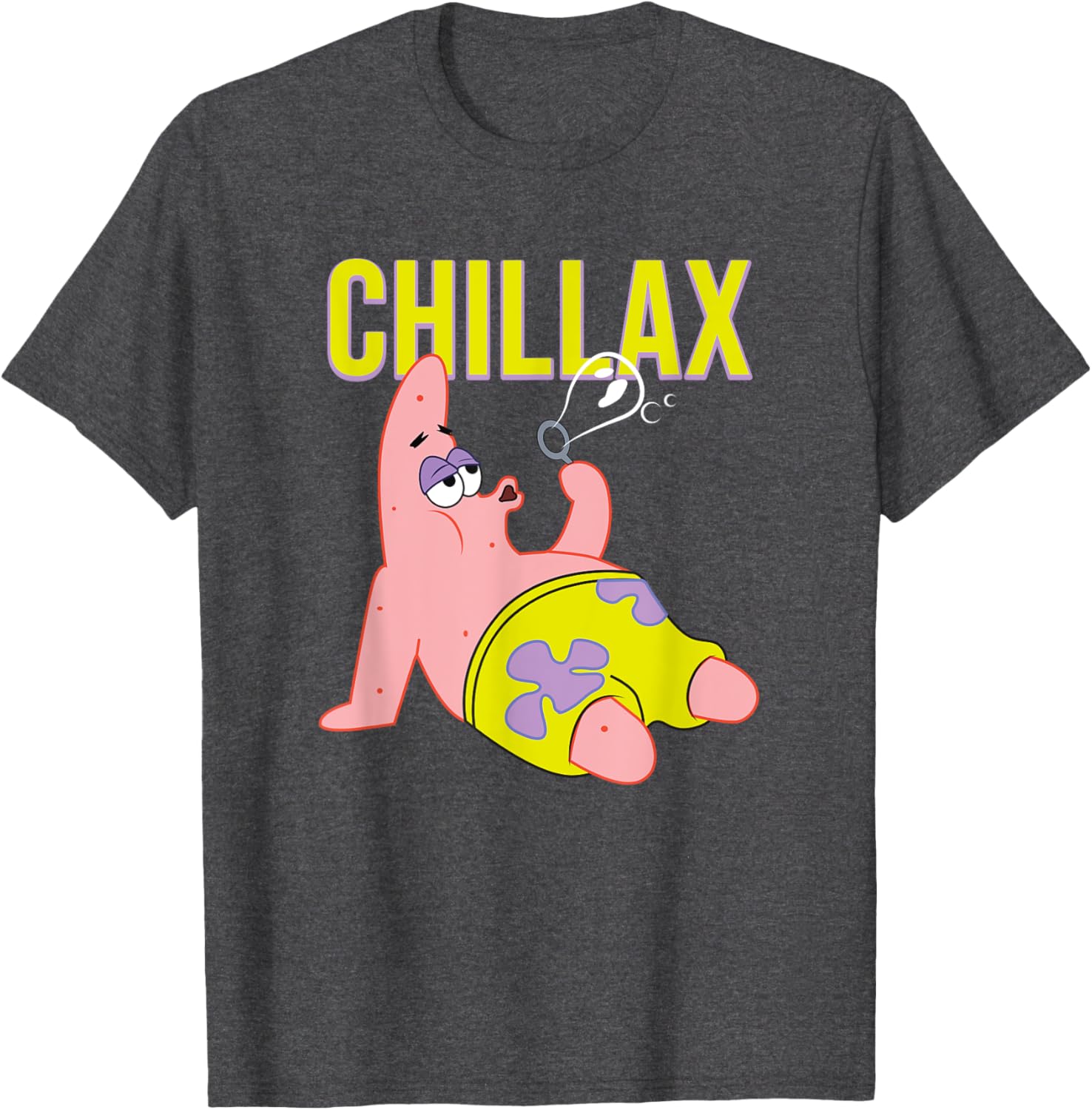 Mademark SpongeBob Patrick Star Chillax T-Shirt for Fun Summer Style - 6