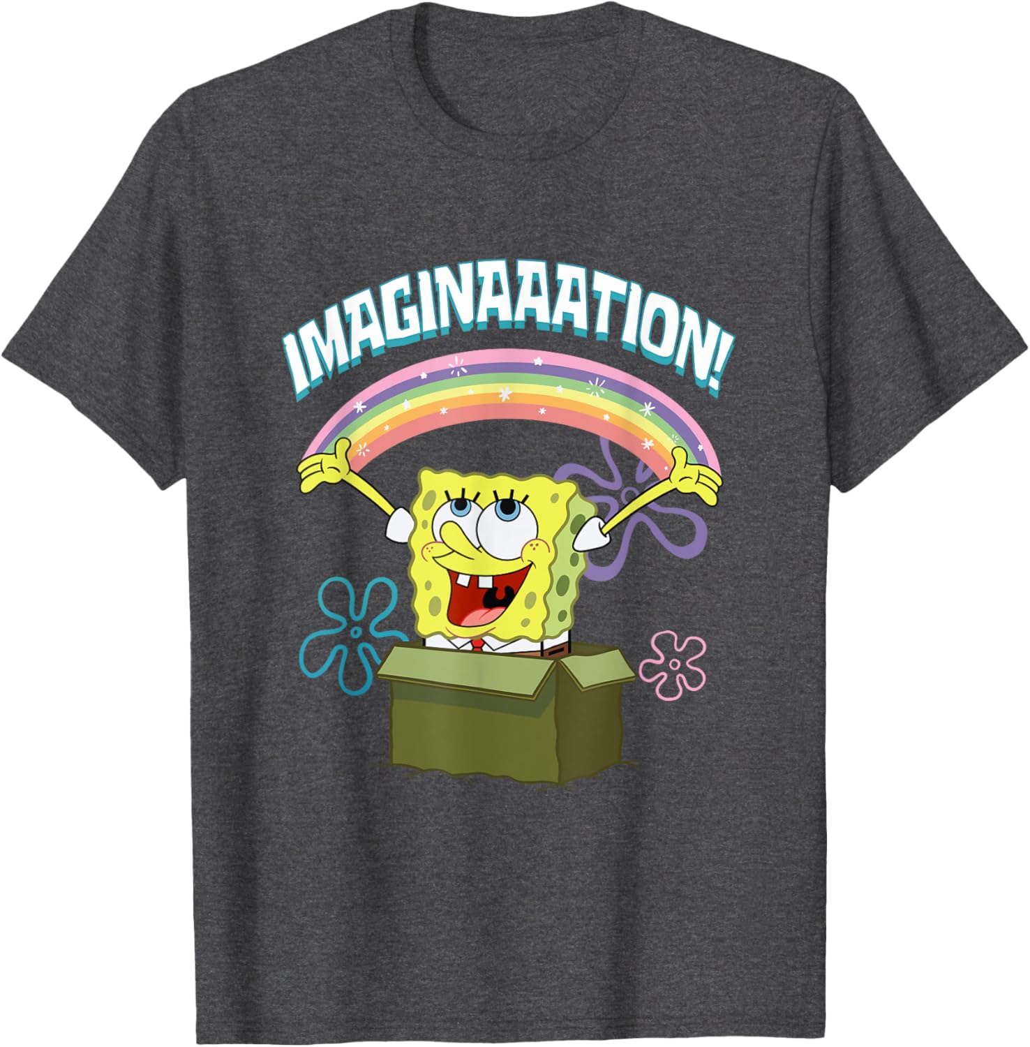 Mademark SpongeBob SquarePants Imaginaaation Box Funny T-Shirt for Fans - 2