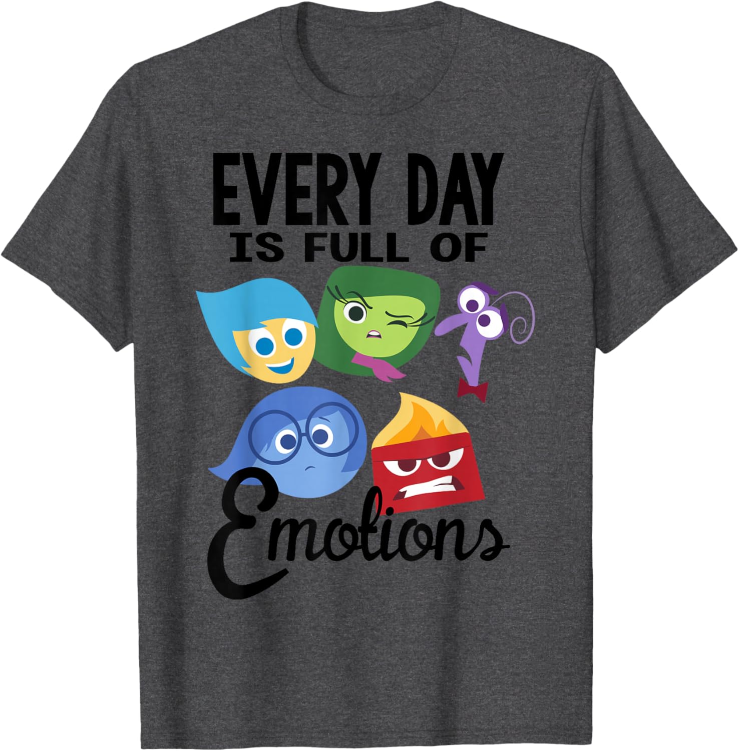 Disney Pixar Inside Out Emotions T-Shirt Fun Group Design Apparel - 13