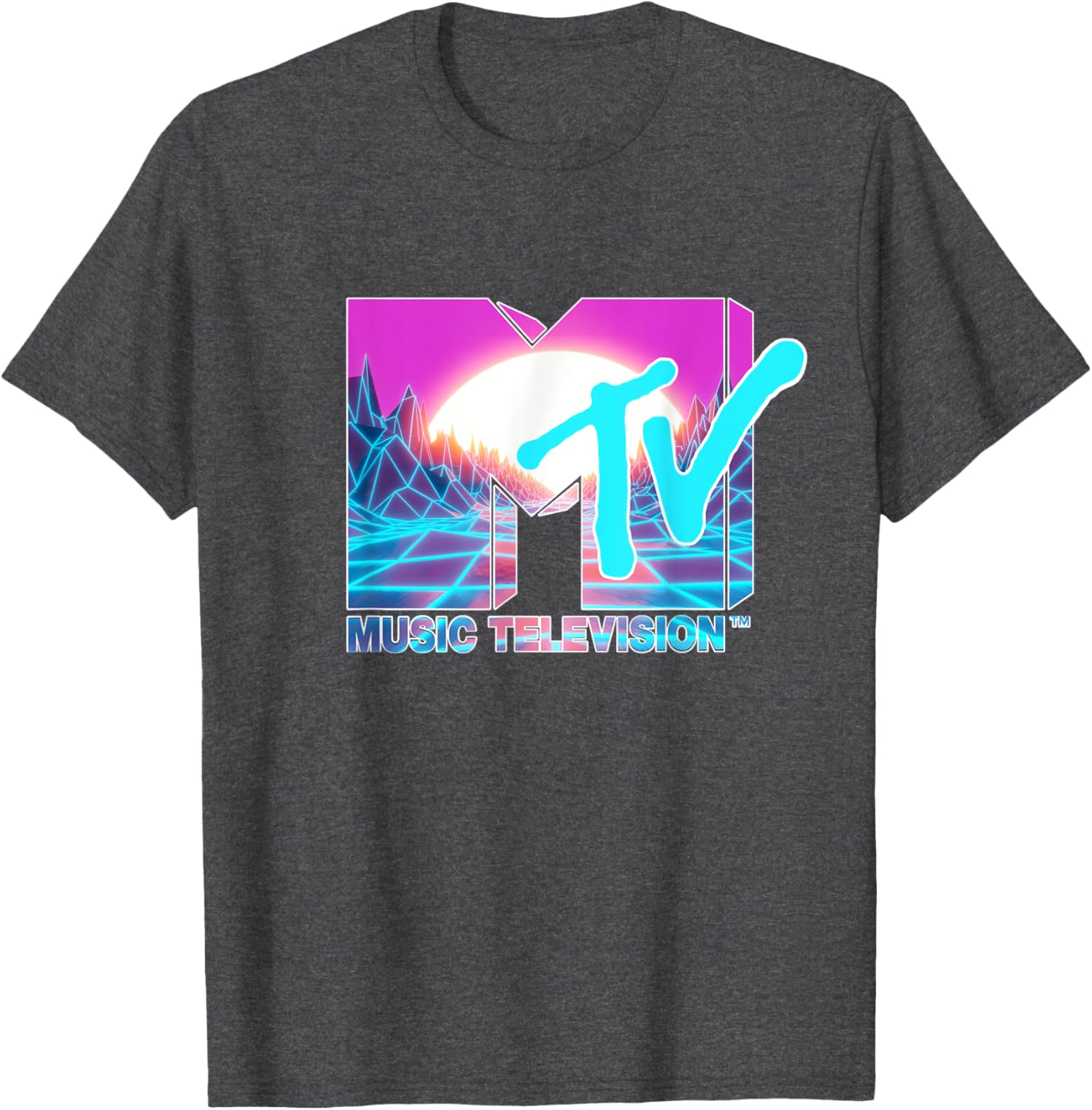 Mademark x MTV Official Logo T-Shirt with Sun and World Graphic - 9