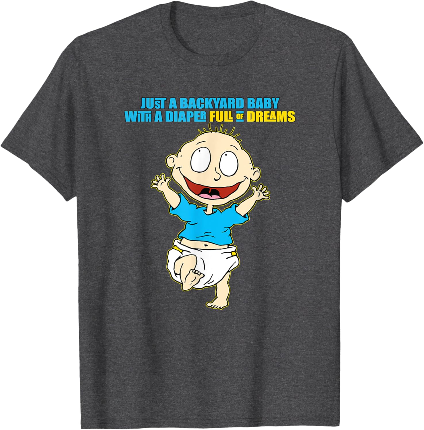 Mademark Rugrats Backyard Baby Diaper Full of Dreams T-Shirt for Kids - 5