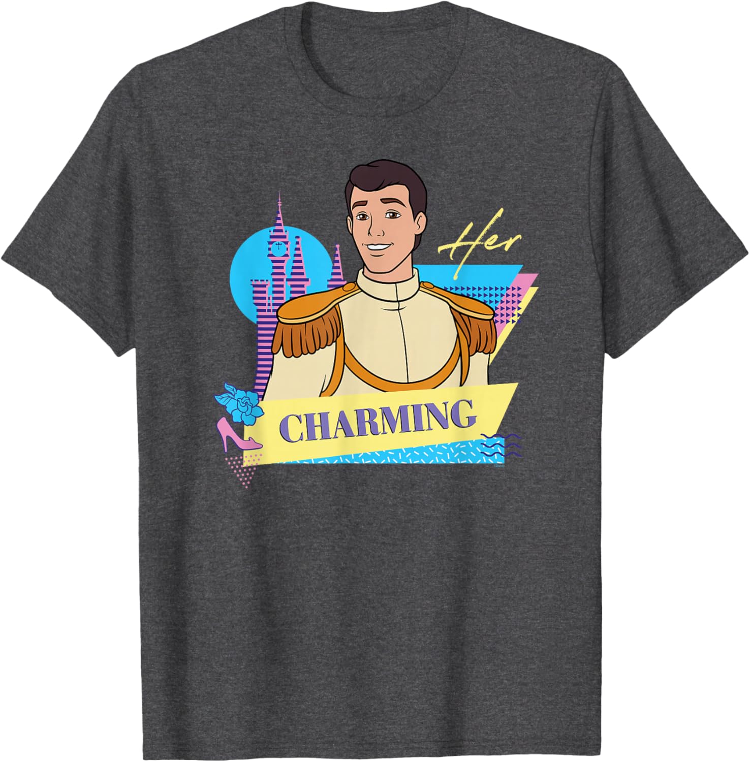 Disney Cinderella Matching T-Shirts for Couples - Her Prince Charming Style - 20
