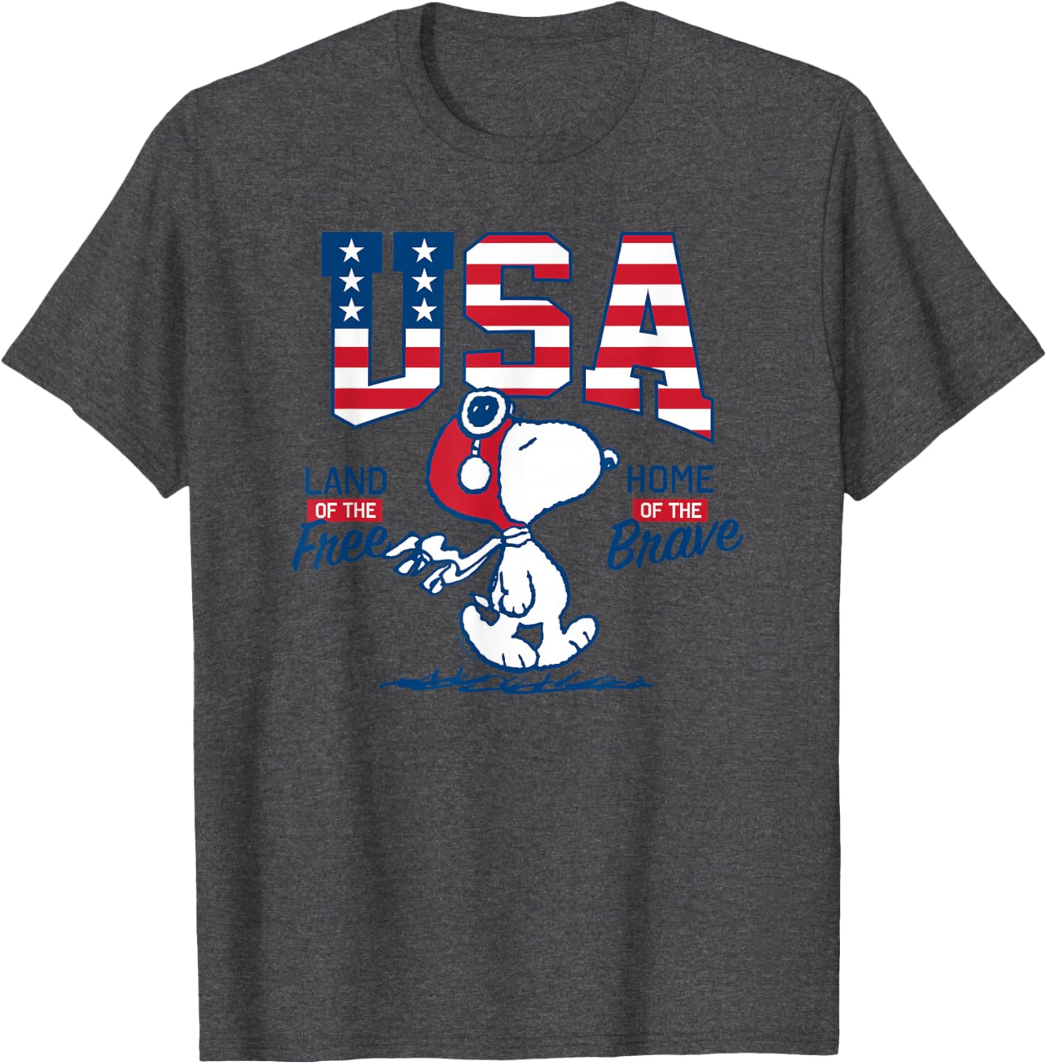 Peanuts Snoopy Free Brave T-Shirt for Fun Casual Wear and Style - 2