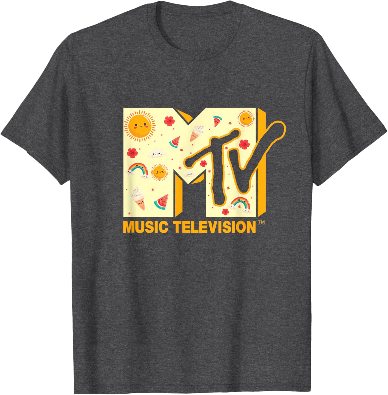 Mademark x MTV Summer T-Shirt Featuring Iconic MTV Logo for Fun Style - 7