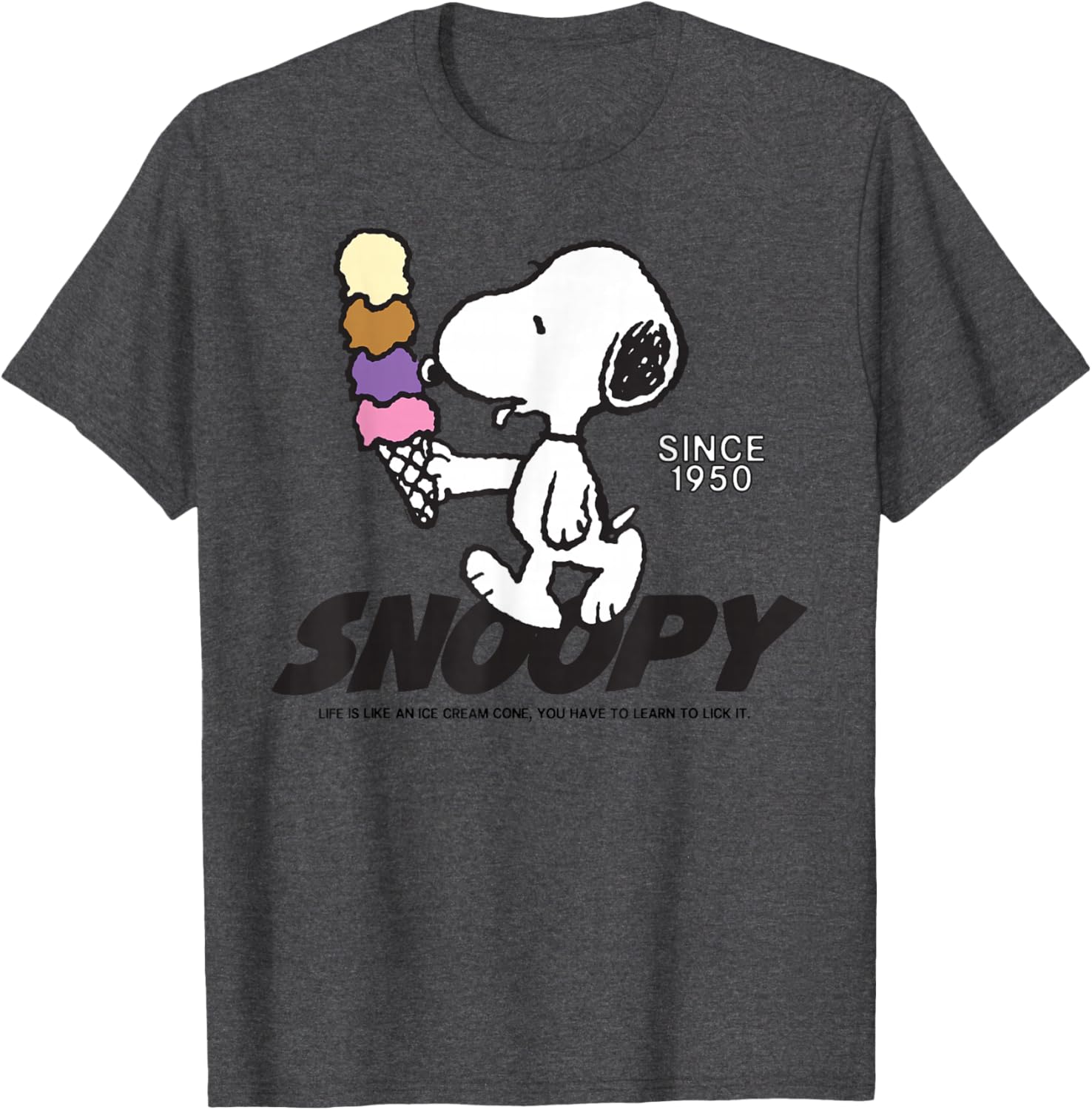 Snoopy Peanuts Ice Cream Cone T-Shirt Fun and Stylish Apparel - 17