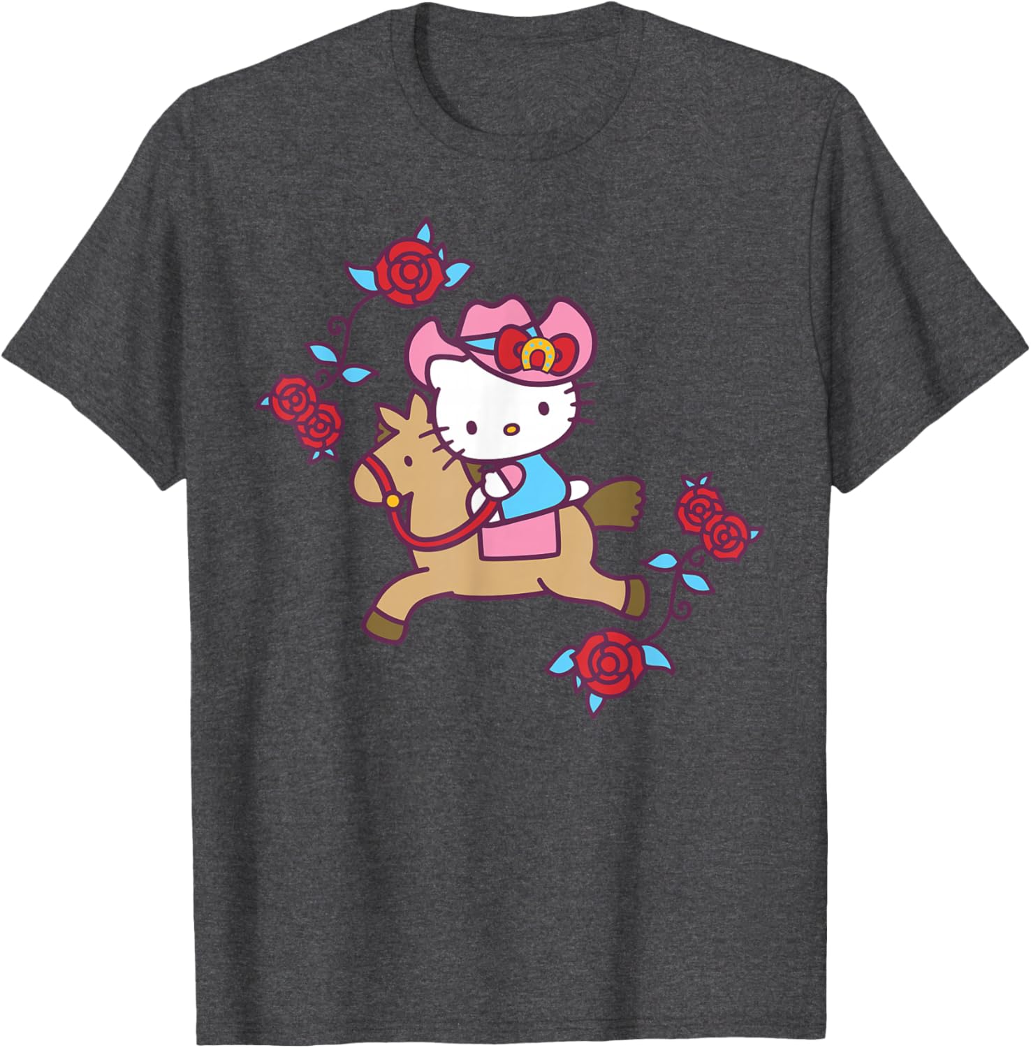 Hello Kitty Derby Horseback Riding T-Shirt for Fun Equestrian Style - 7