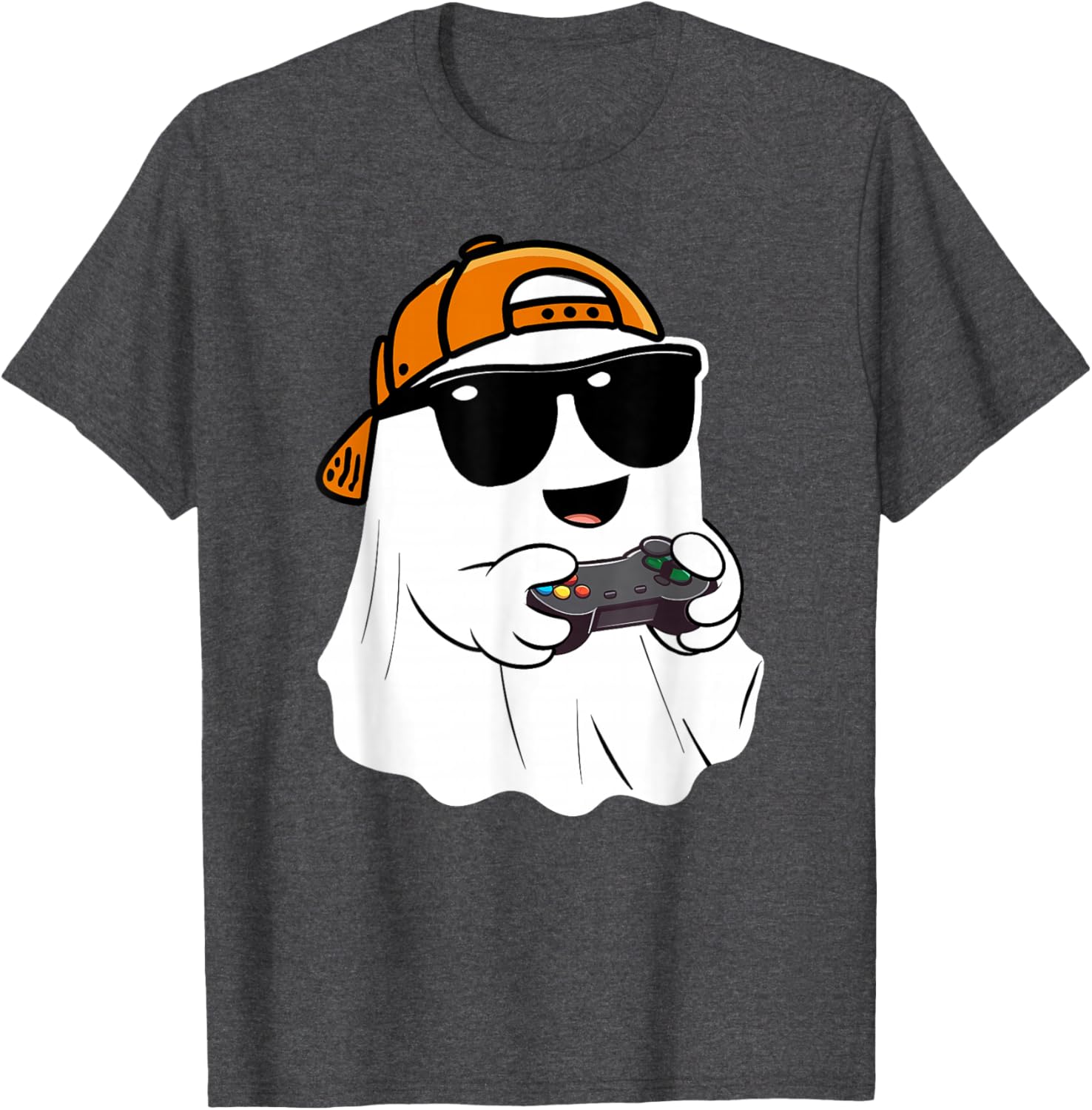 Scary Ghost Gamer Costume T-Shirt for Boys - Perfect Halloween Apparel - 17