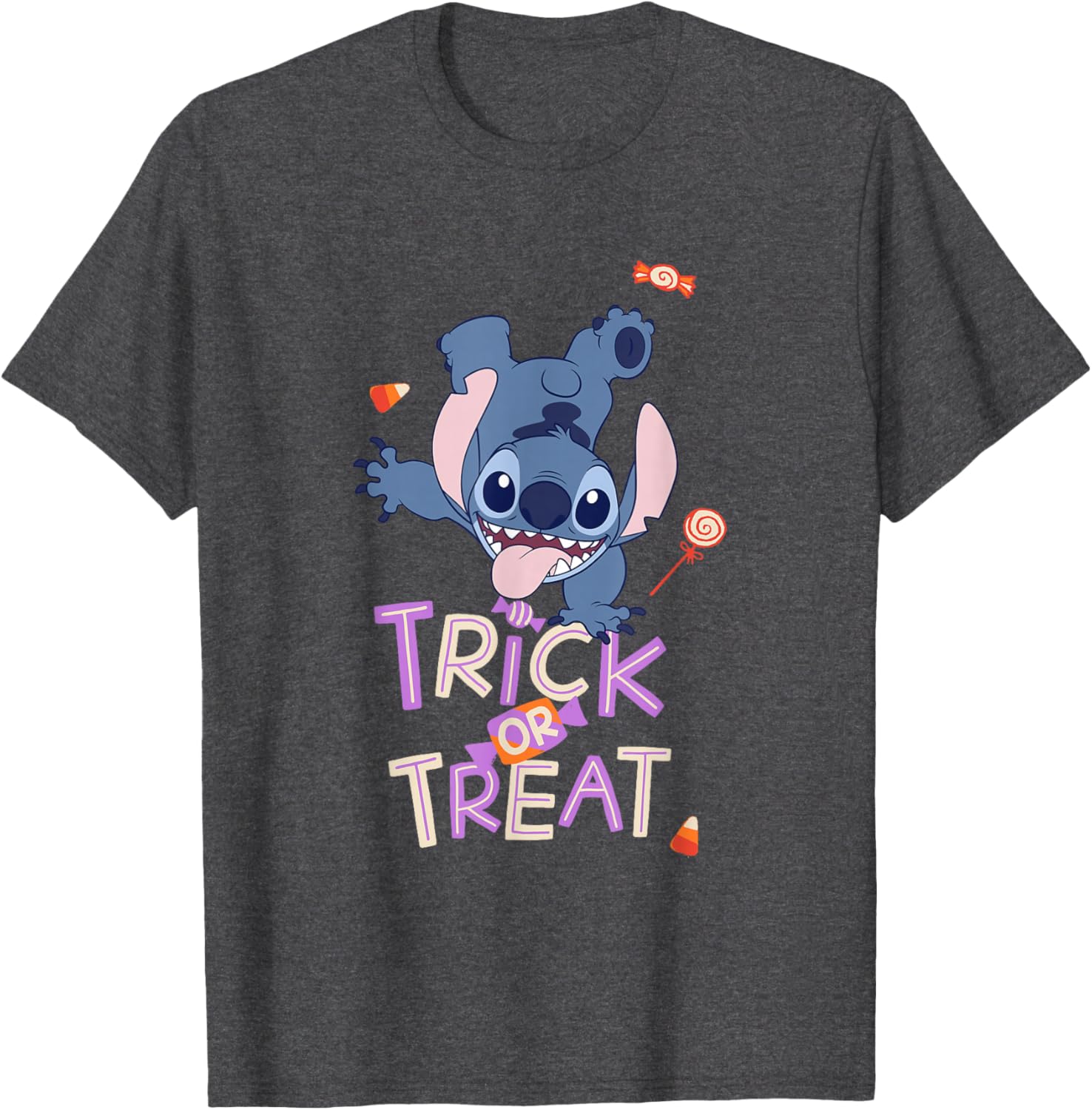 Cute Lilo & Stitch Halloween Trick or Treat T-Shirt for Kids and Adults - 1