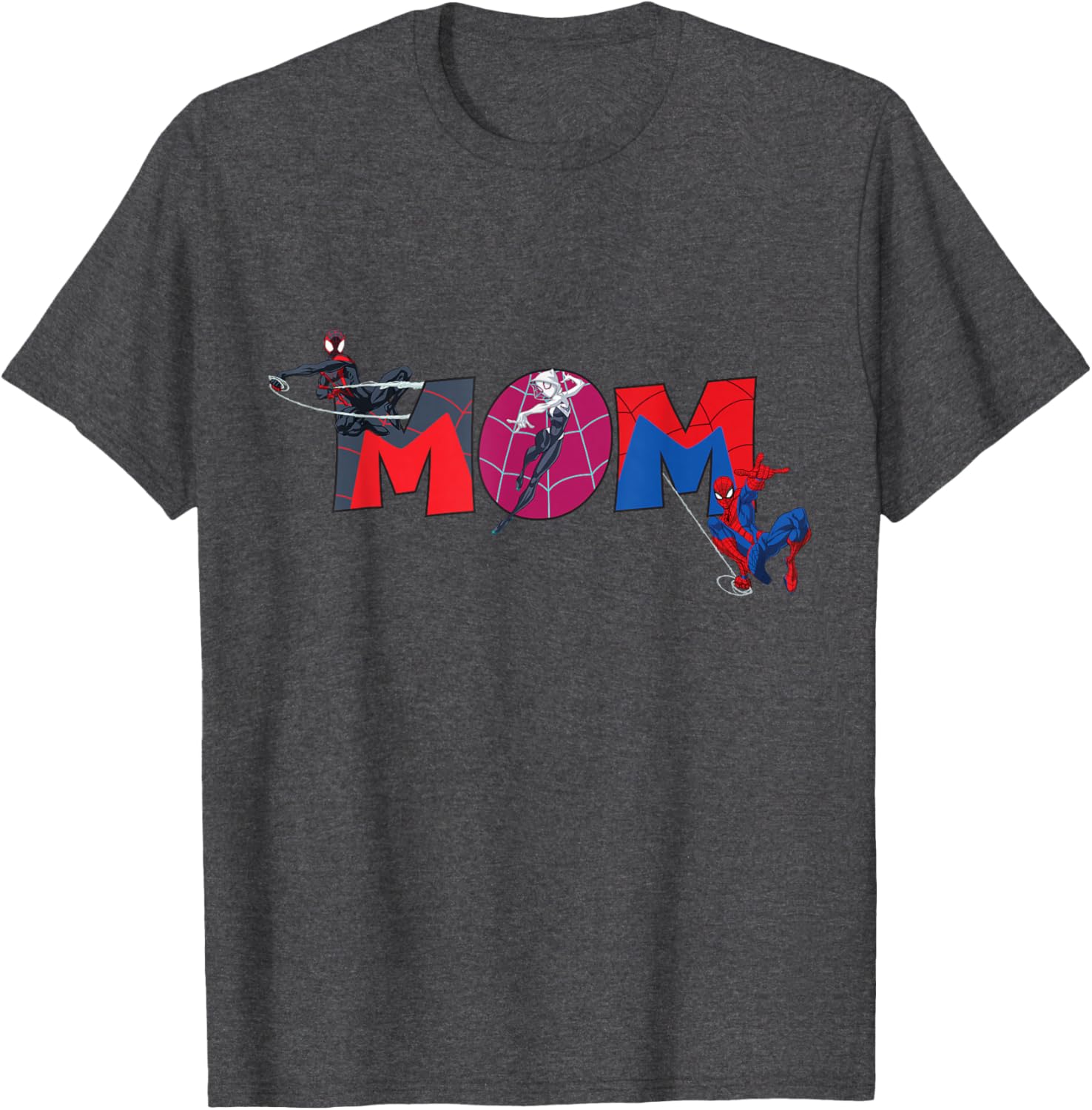 Marvel Spider-Man Trio Mom T-Shirt for Mother's Day Family Trip - 23
