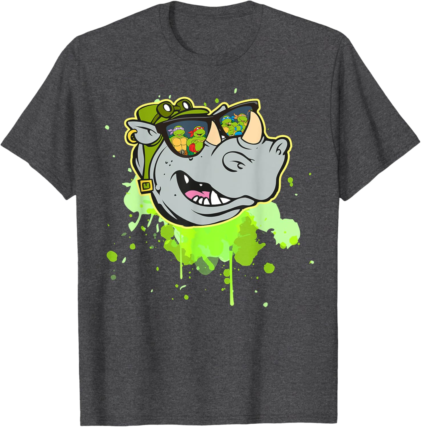 Bebop TMNT Reflection in Sunglasses T-Shirt for Fun Turtle Fans - 17