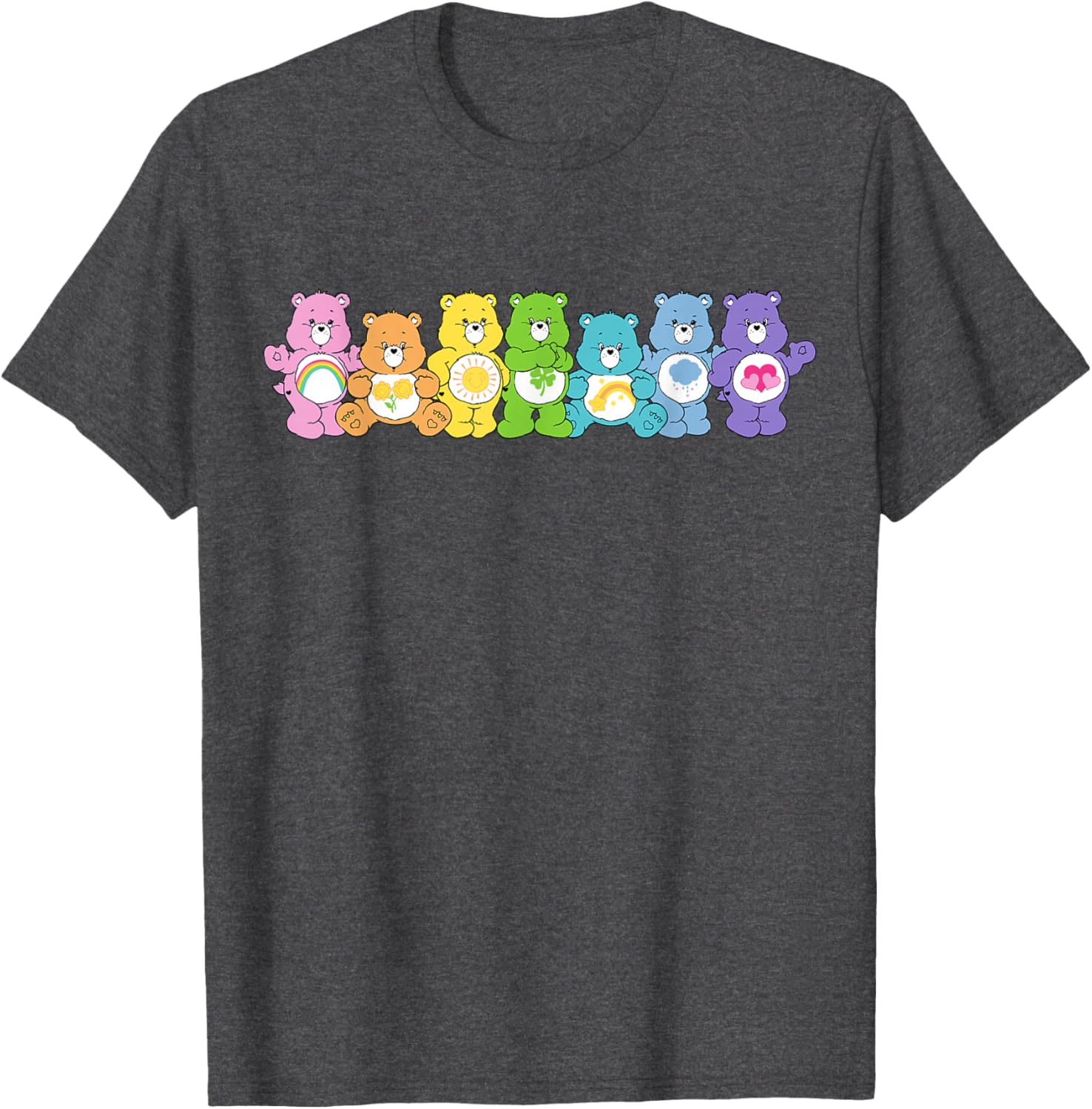 Care Bears Rainbow Kingdom Original Bears T-Shirt for Kids and Adults - 1