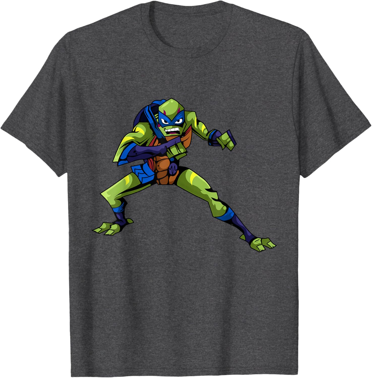 Mademark Teenage Mutant Ninja Turtles Leonardo Combat Pose T-Shirt - 5