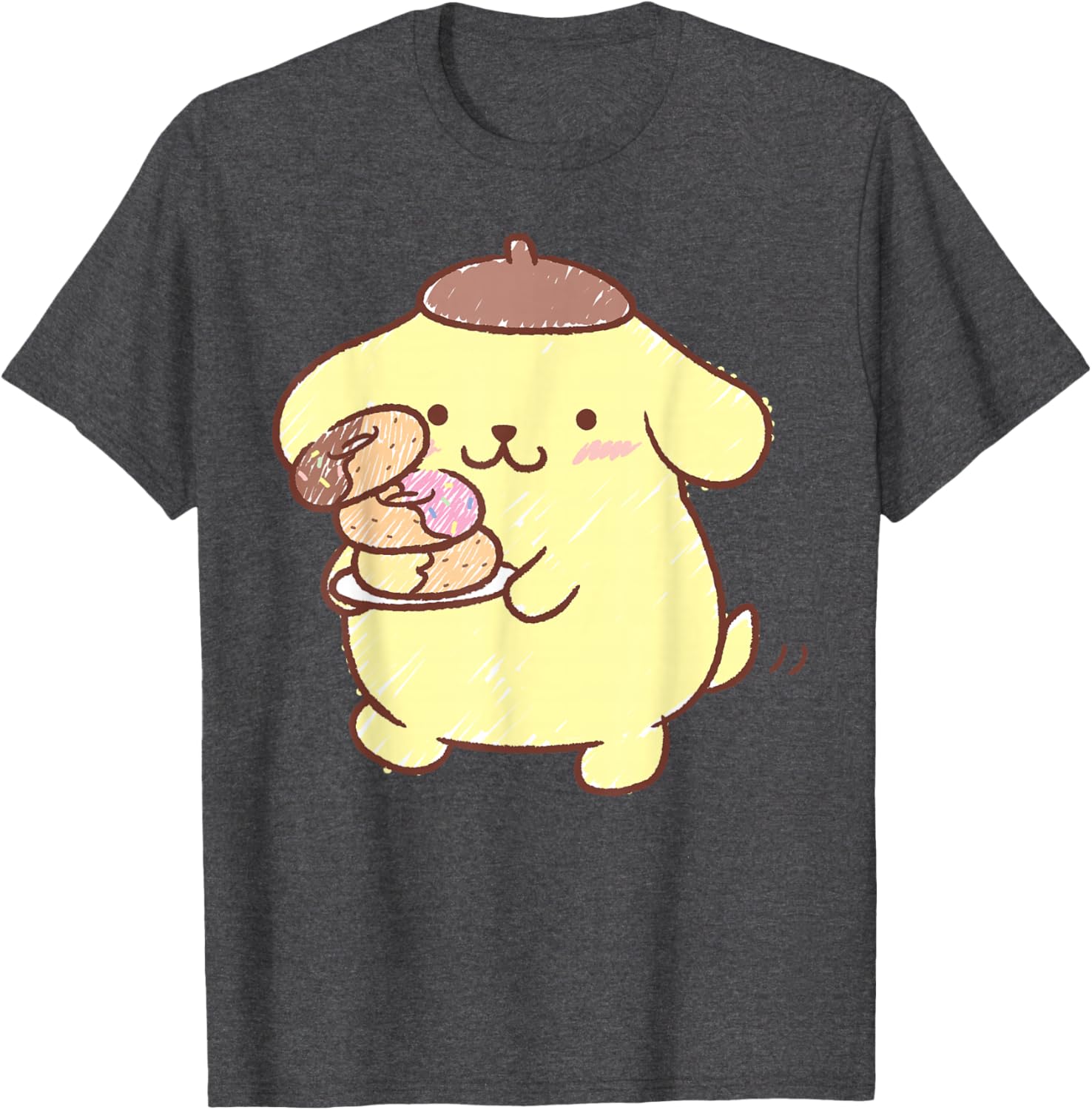 Pompompurin Donuts T-Shirt Cute & Comfy Clothing for Fans - 18