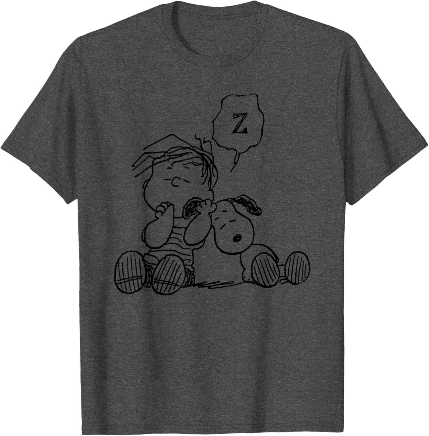Adorable Peanuts Linus Snoopy Snooze T-Shirt for Fans of Cartoon Classics - 3