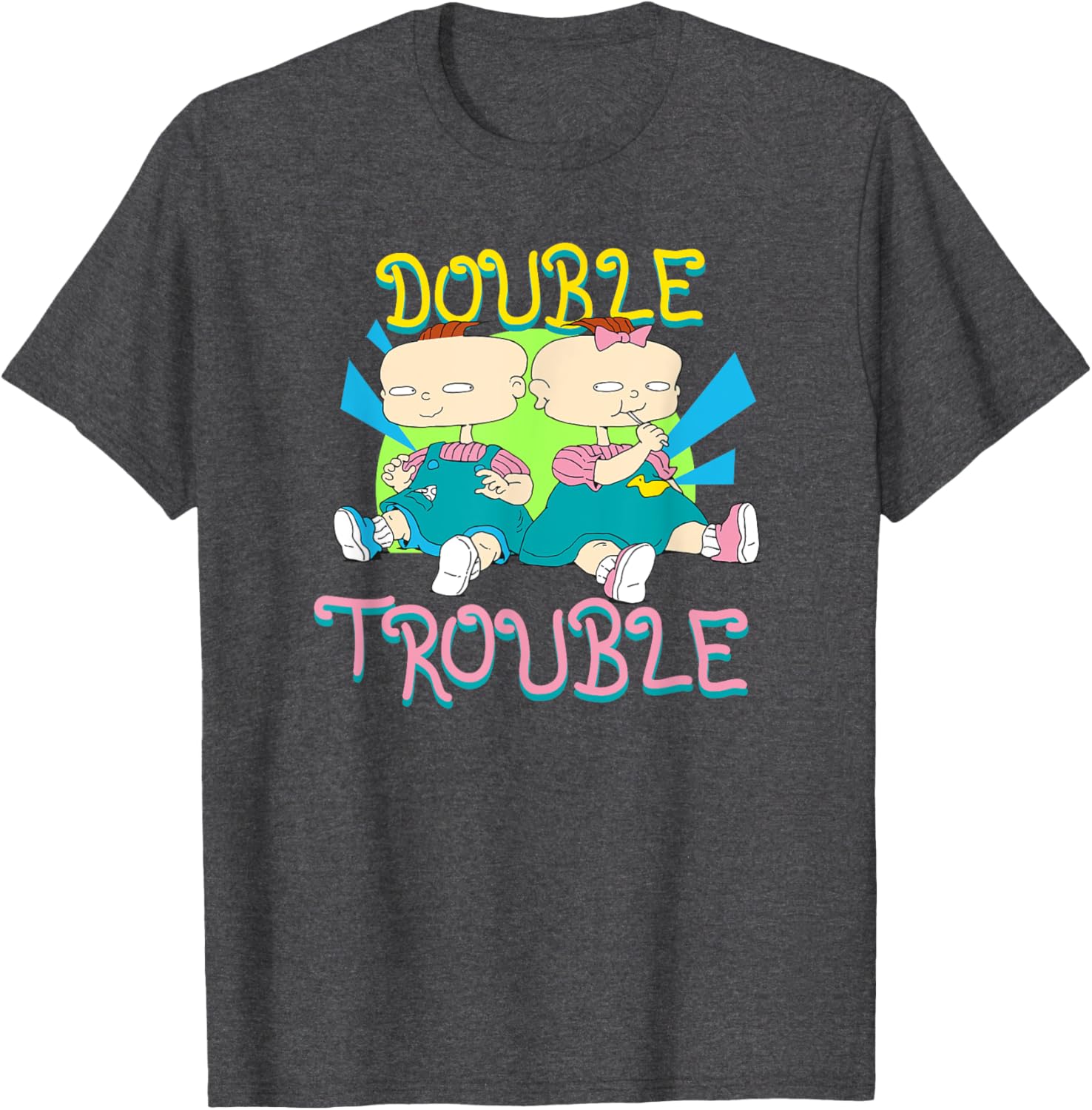 Mademark Rugrats Phil and Lil Double Trouble T-Shirt for Fun Style - 1