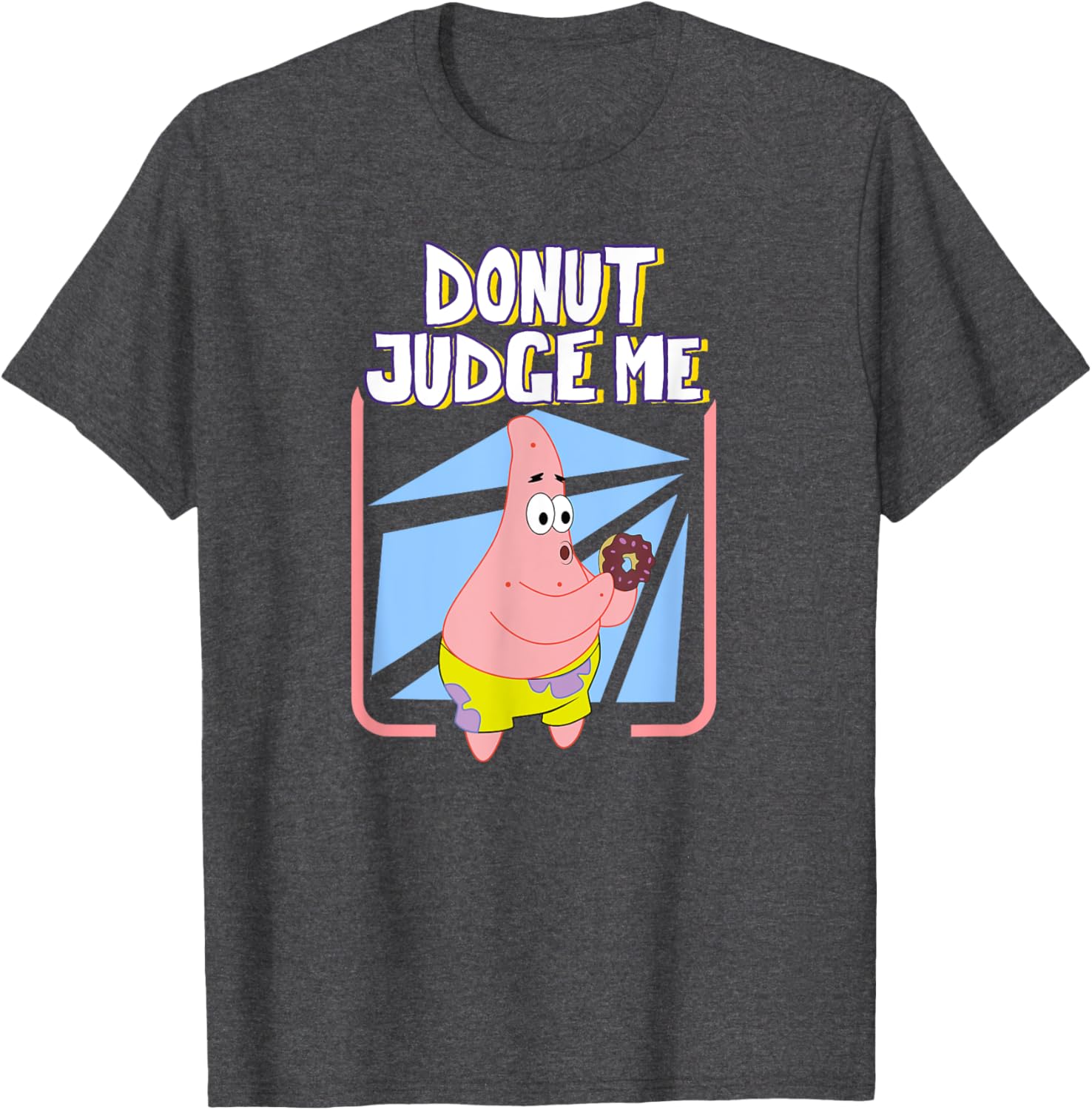 Mademark x SpongeBob SquarePants Patrick Donut Judge Me T-Shirt for Fun Fashion - 3