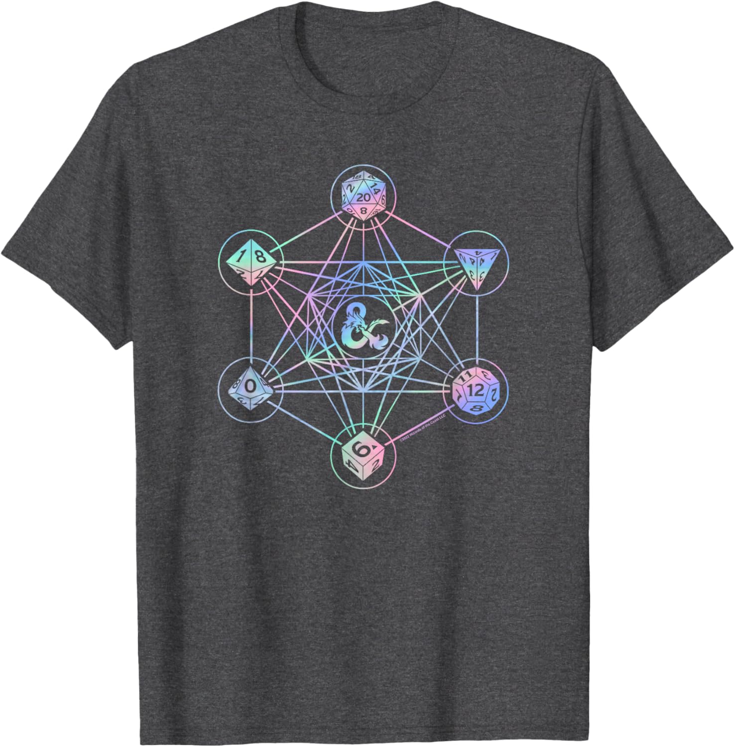 Dungeons and Dragons Geometric Hologram Logo T-Shirt for Gamers - 3