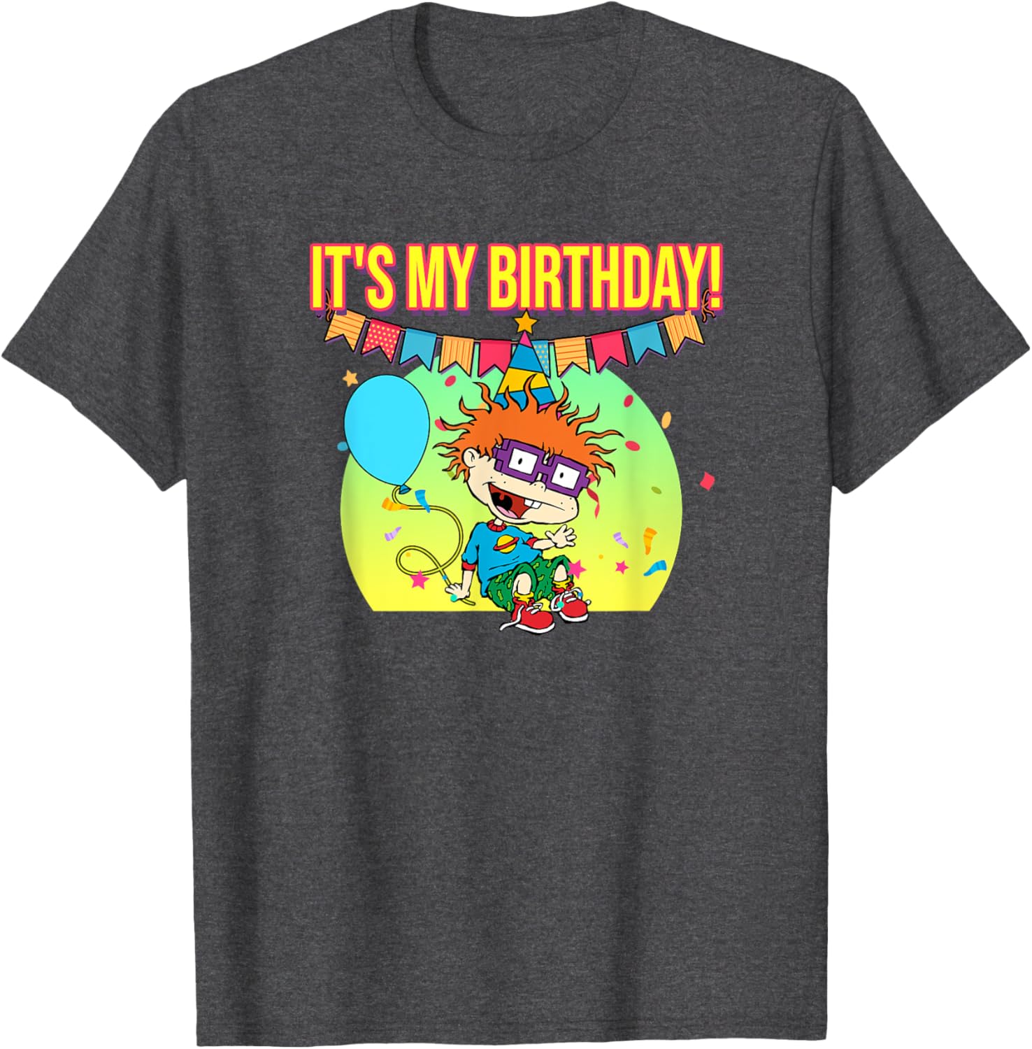 Mademark Rugrats Chuckie Finster Birthday T-Shirt for Kids and Adults - 4