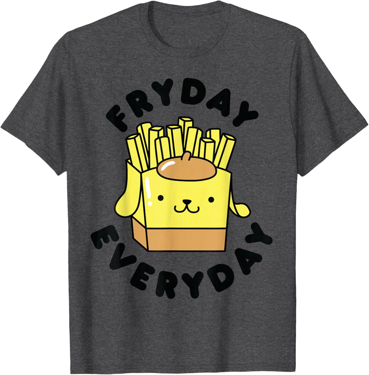 Pom Pom Purin French Fries Fryday T-Shirt for Fun Casual Wear - 8