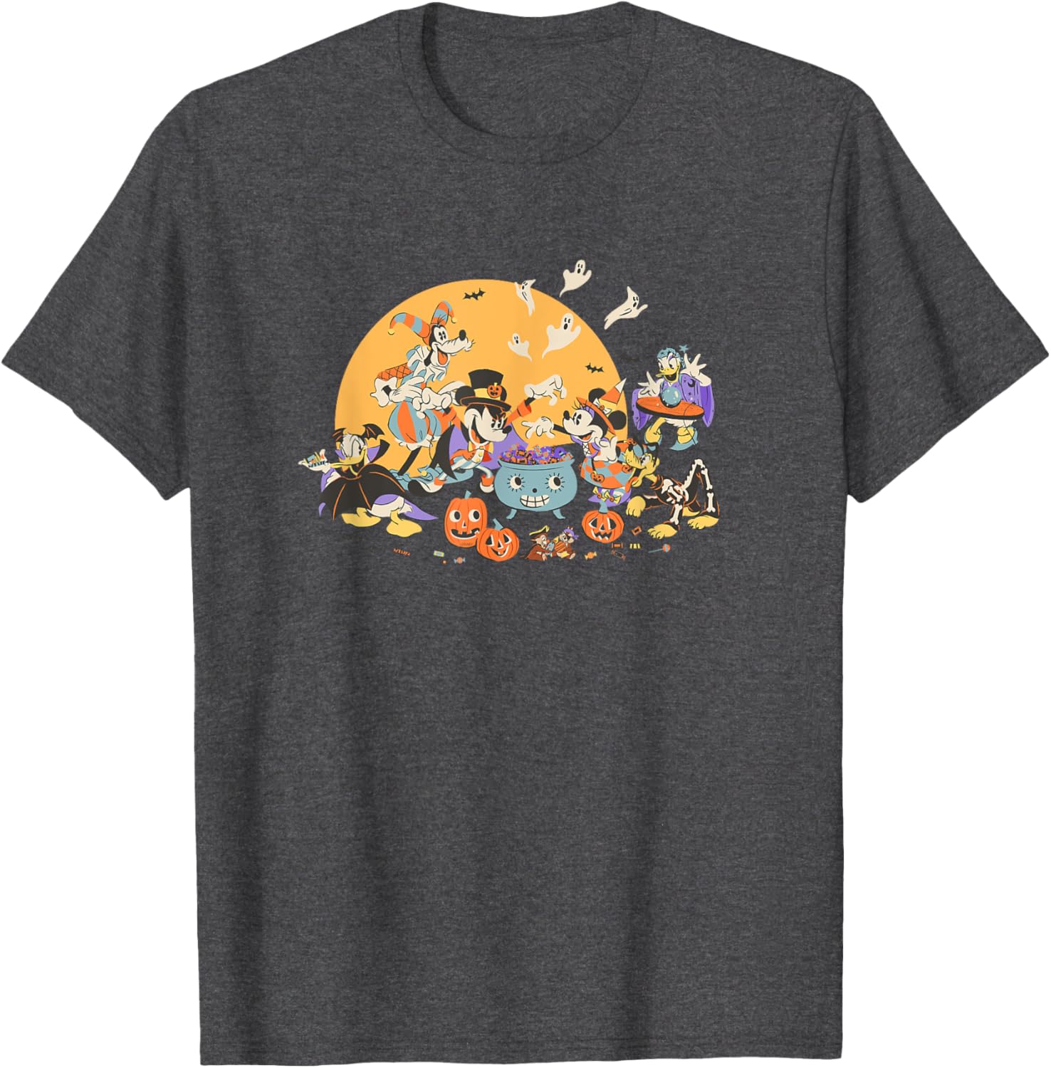 Disney Mickey and Friends Halloween Retro T-Shirt for Fun Holiday Style - 8