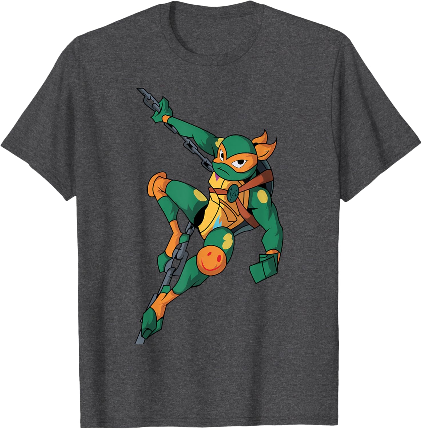 Mademark TMNT Mikey Action Pose T-Shirt - Fun Casual Wear for Fans - 2