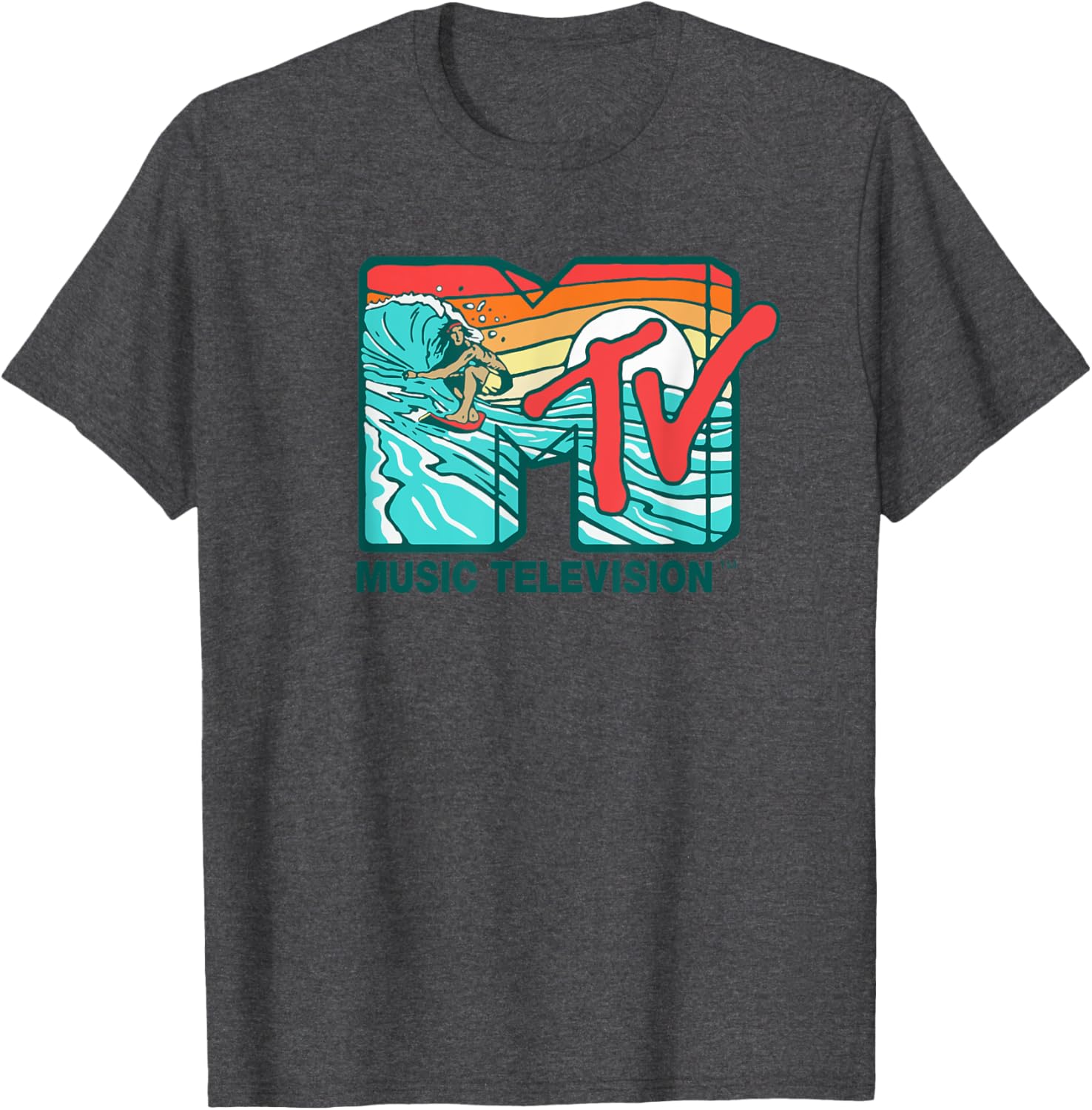 Mademark x MTV Surfer Logo Retro Graphic T-Shirt for Cool Style - 8
