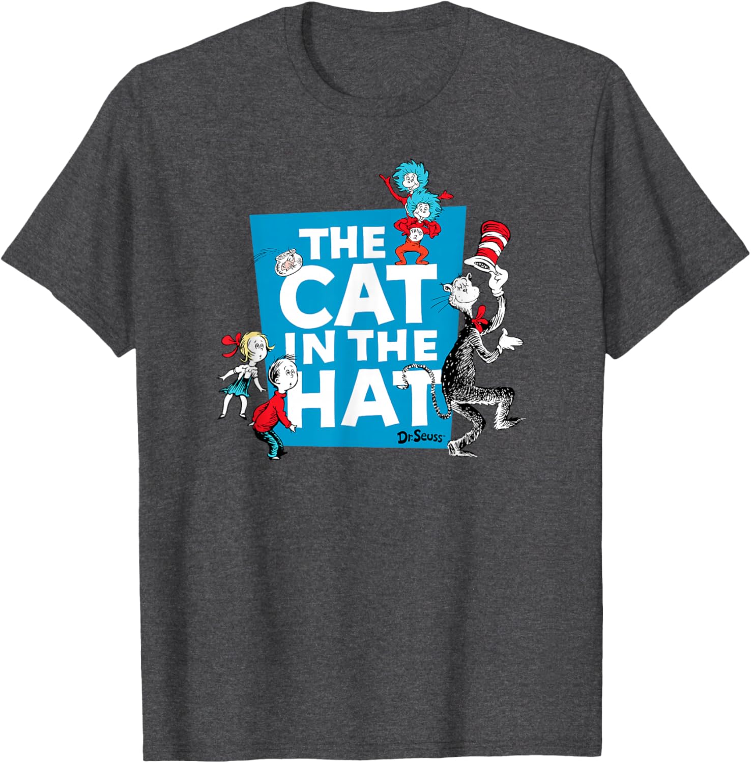 Dr. Seuss Cat in the Hat Characters T-Shirt for Kids and Adults - 1