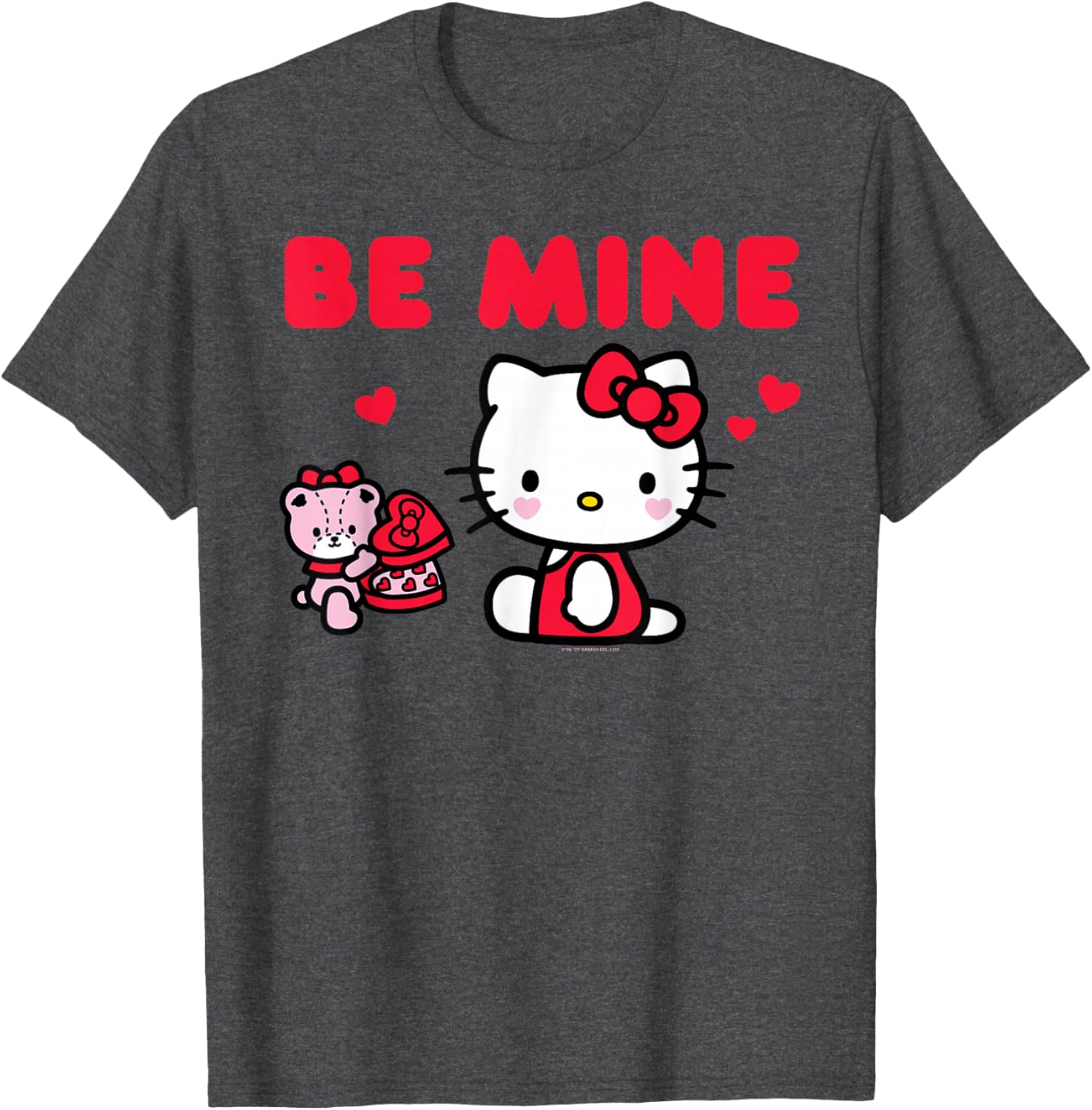 Cute Hello Kitty Be Mine Chocolates T-Shirt for Valentine's Day Fun - 11