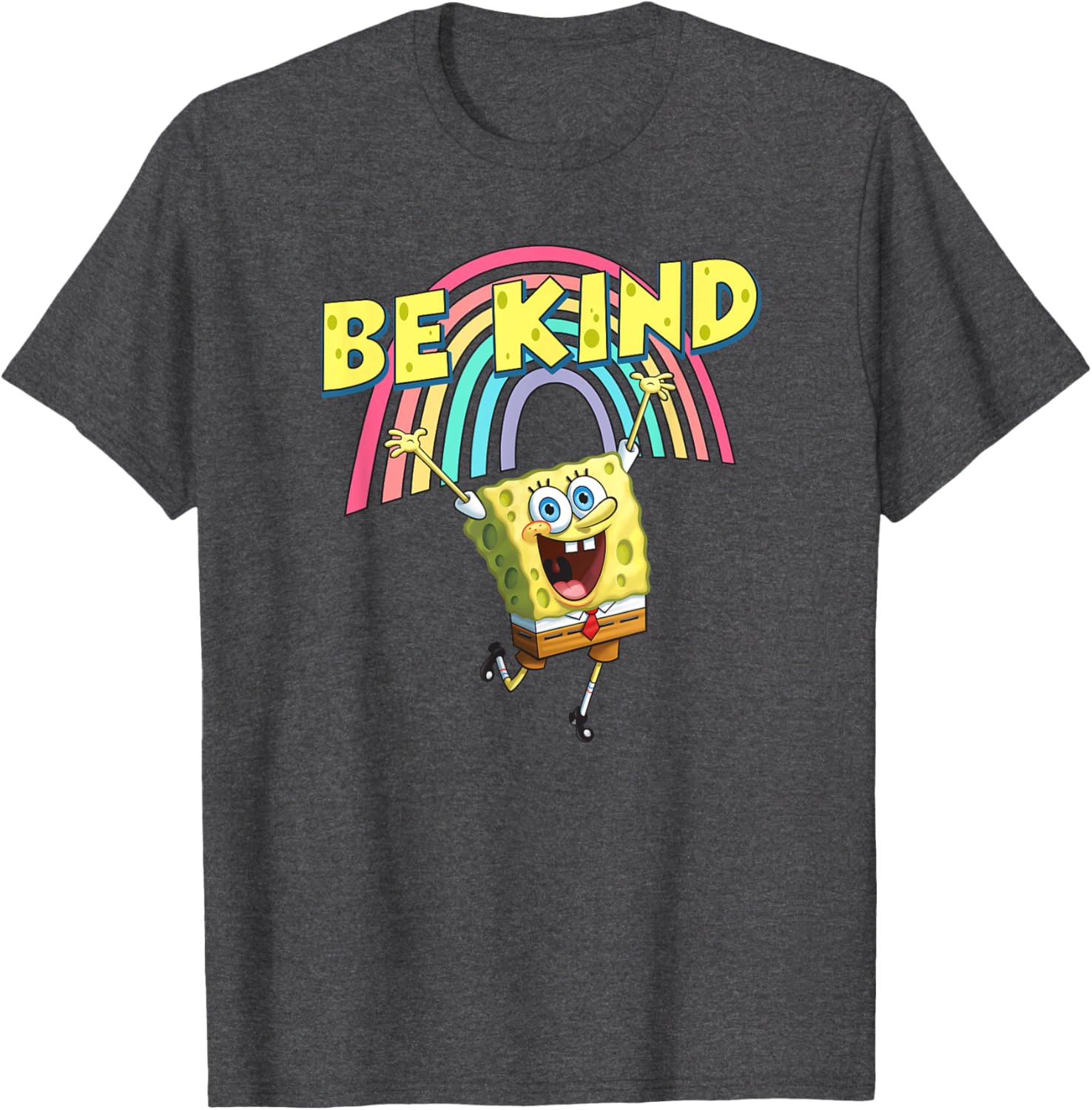 Mademark SpongeBob SquarePants Be Kind Rainbow T-Shirt for Everyone - 4