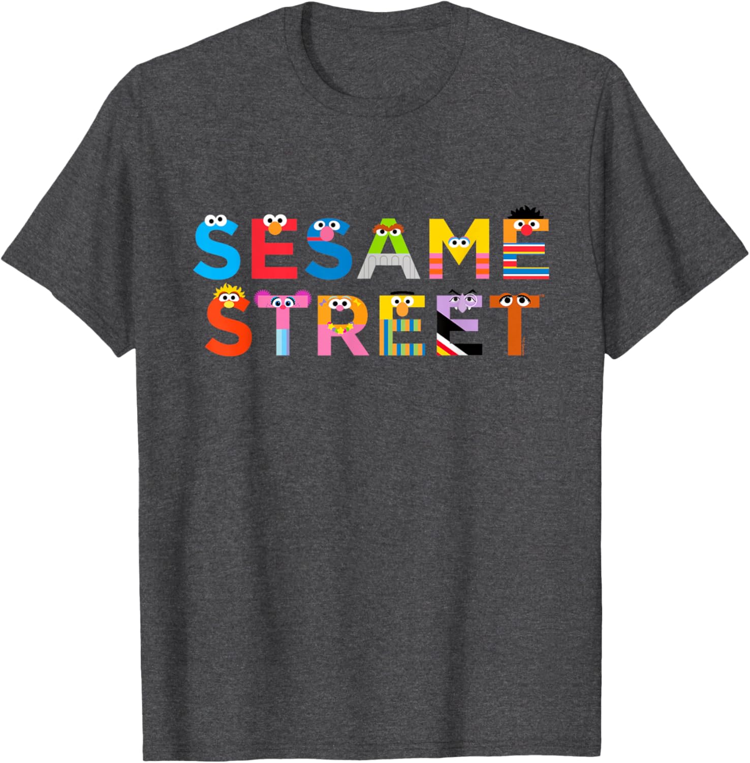 Sesame Street Monster Letters T-Shirt for Kids - Fun, Colorful Design - 3