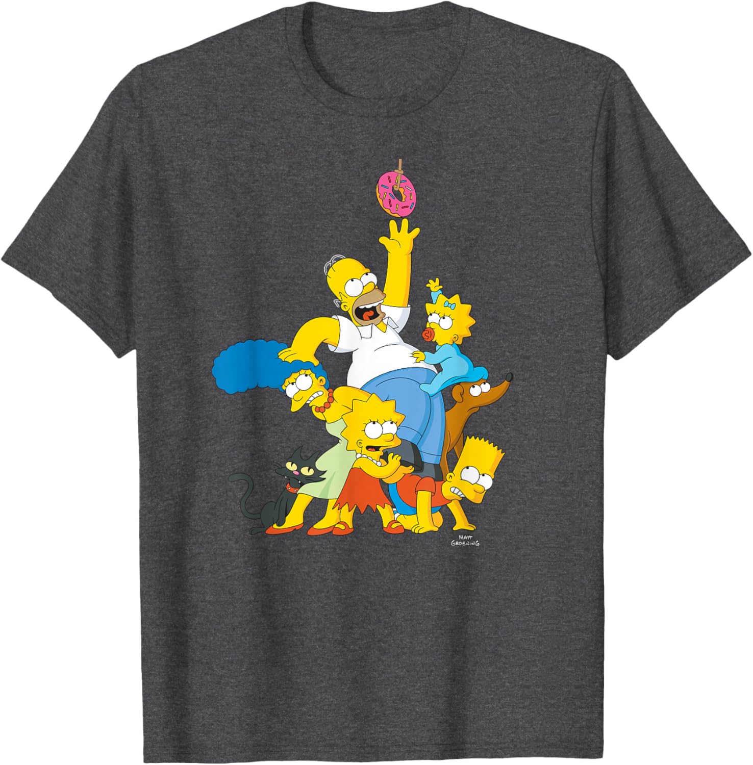 The Simpsons Family Donut Reach T-Shirt for Fun and Stylish Fans - 2