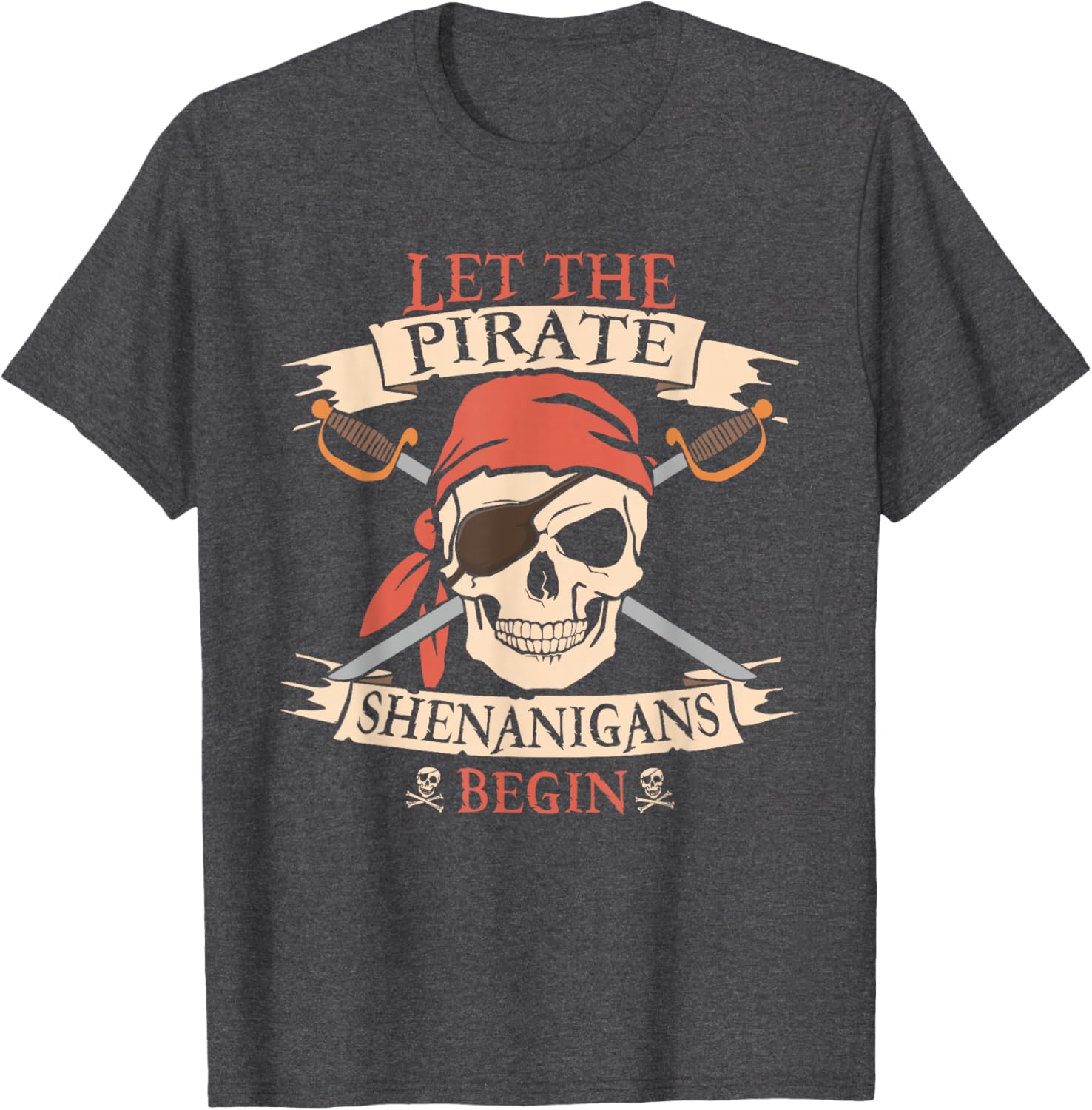 Pirate Shenanigans Skull Bandana Halloween T-Shirt for Boys - 14