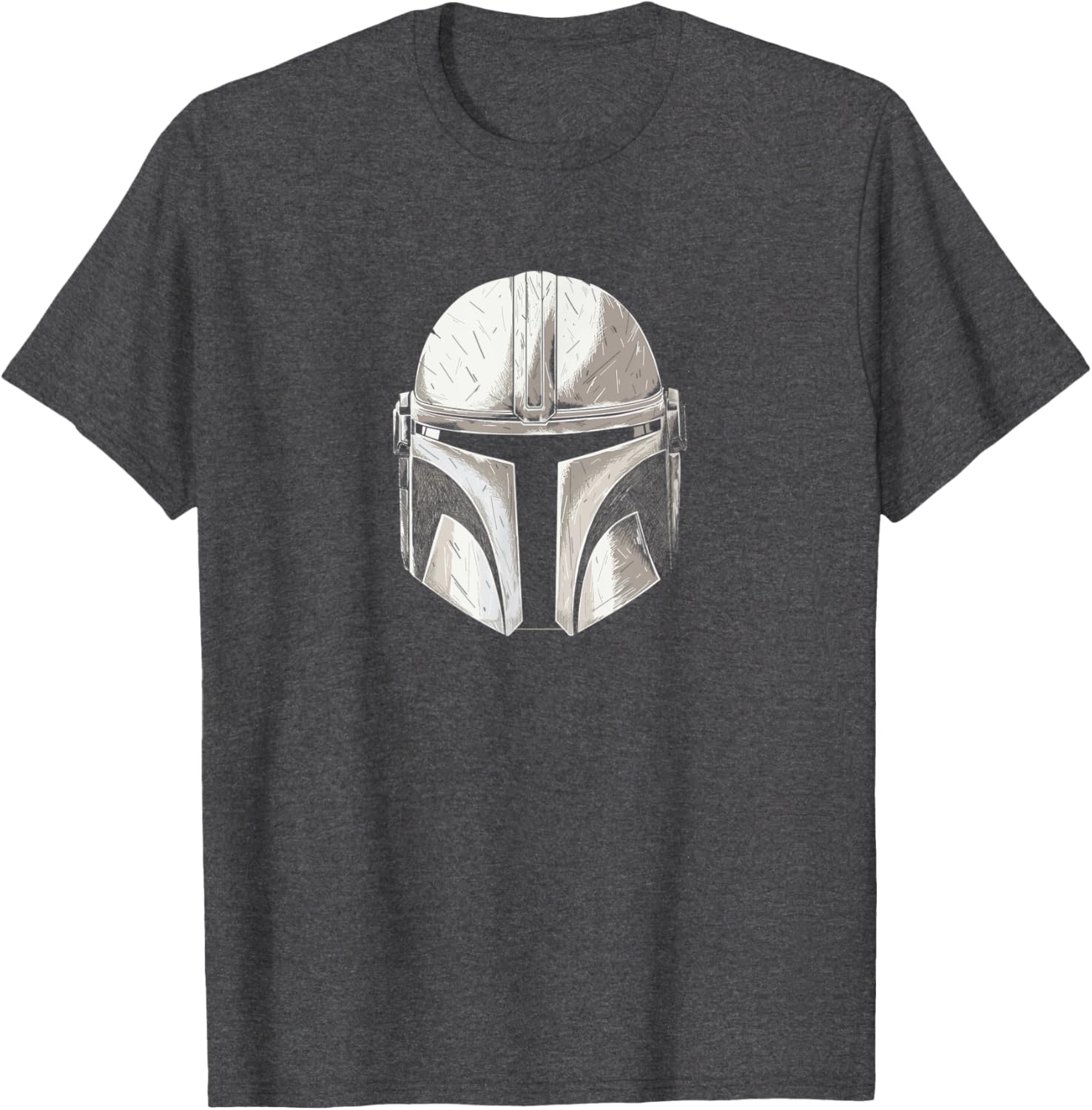 Red Men's Short Sleeve T-Shirt with Disney Marvel Star Wars Princess Print - 4