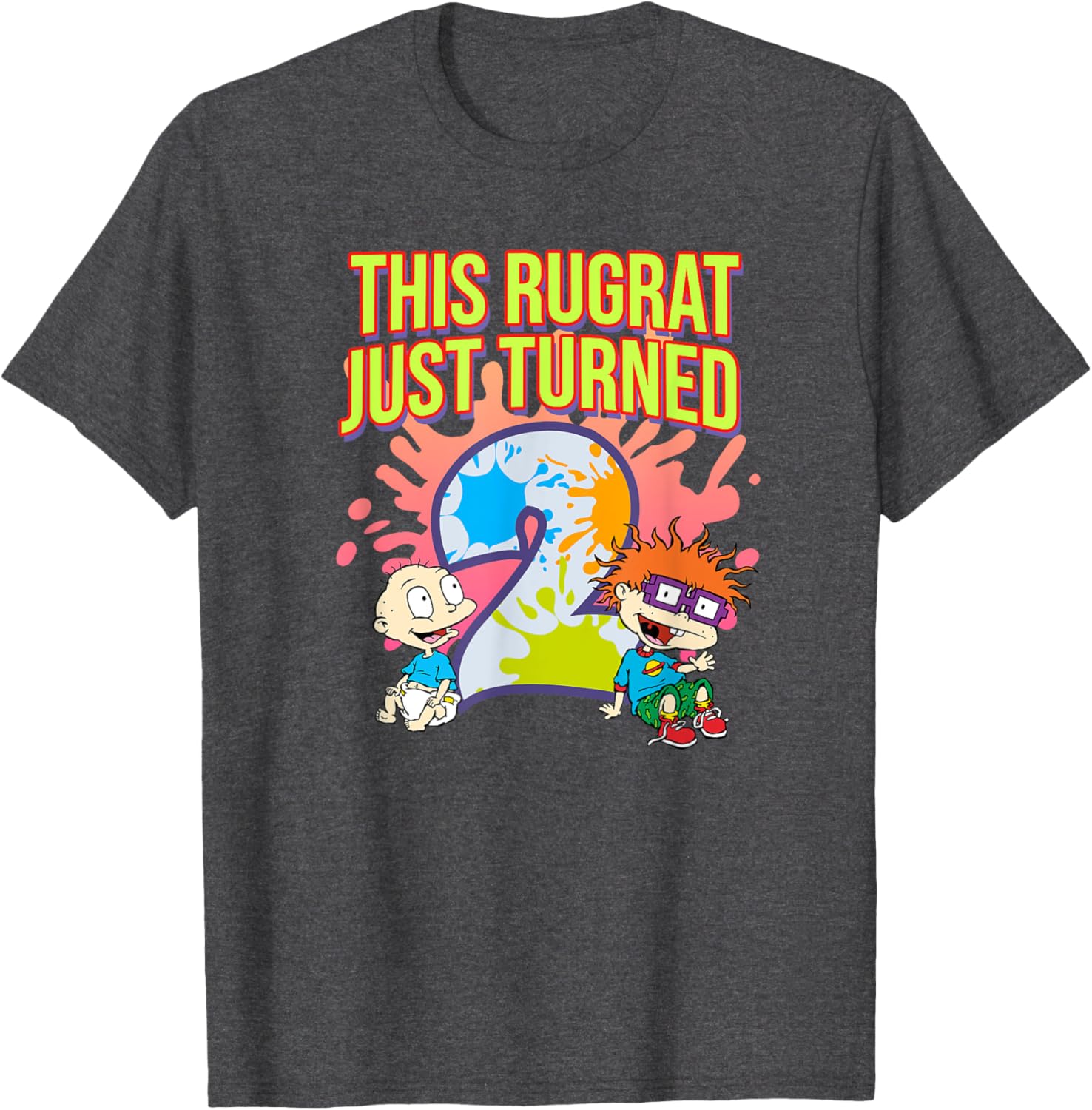 Mademark Rugrats 2nd Birthday Outfit Cute T-Shirt for Celebrating Fun - 6