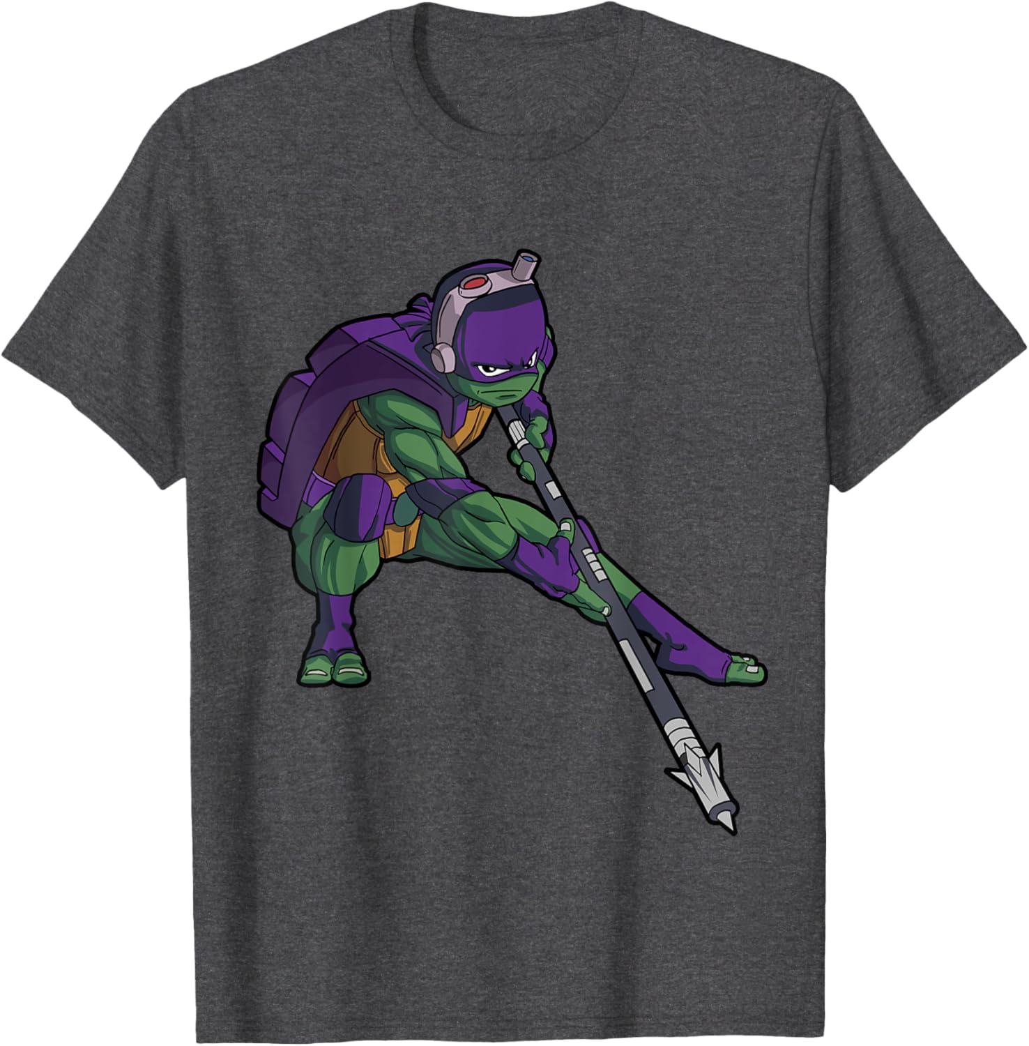 Mademark Donnie Whilwind Downward Tech-Bo Staff T-Shirt for TMNT Fans - 3