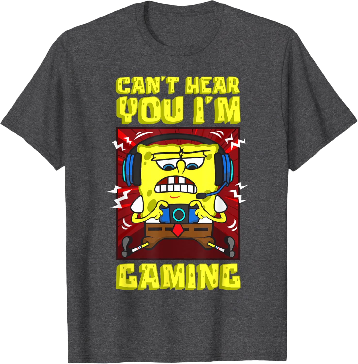 Mademark SpongeBob Gaming T-Shirt for Video Game Lovers and Fans - 18