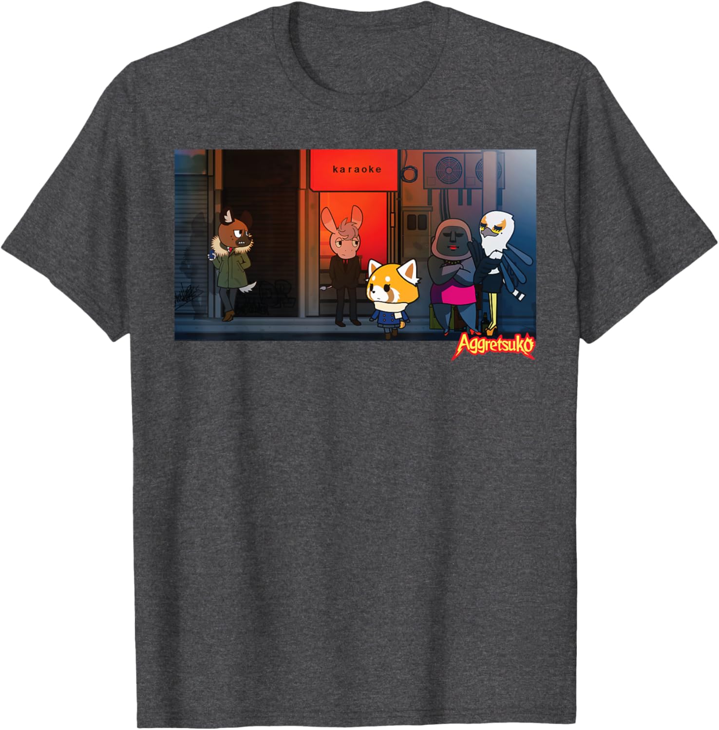 Aggretsuko Season 2 Karaoke Night T-Shirt for Fun Fashion Lovers - 1