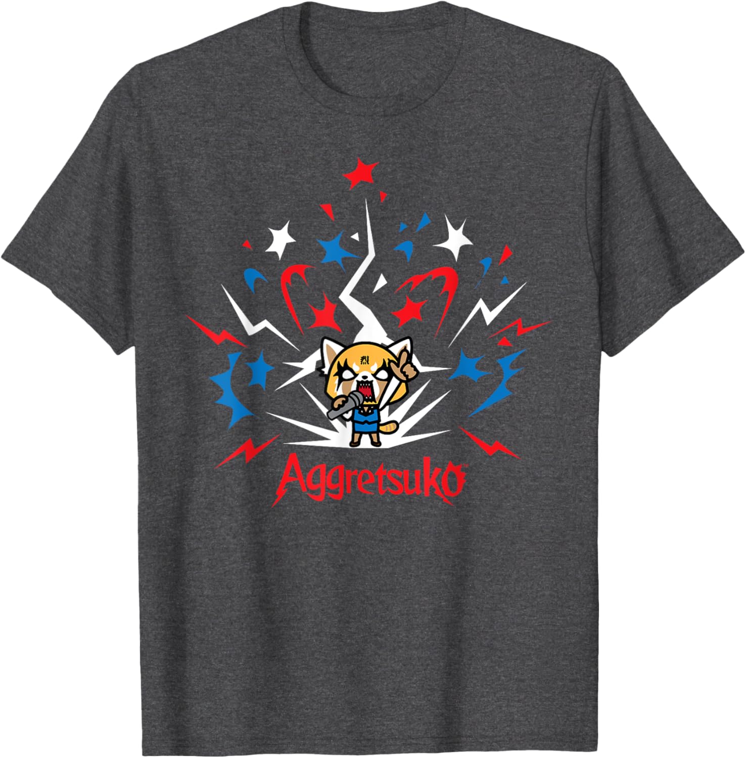 Aggretsuko 4th of July Fireworks T-Shirt for Men and Women - 3