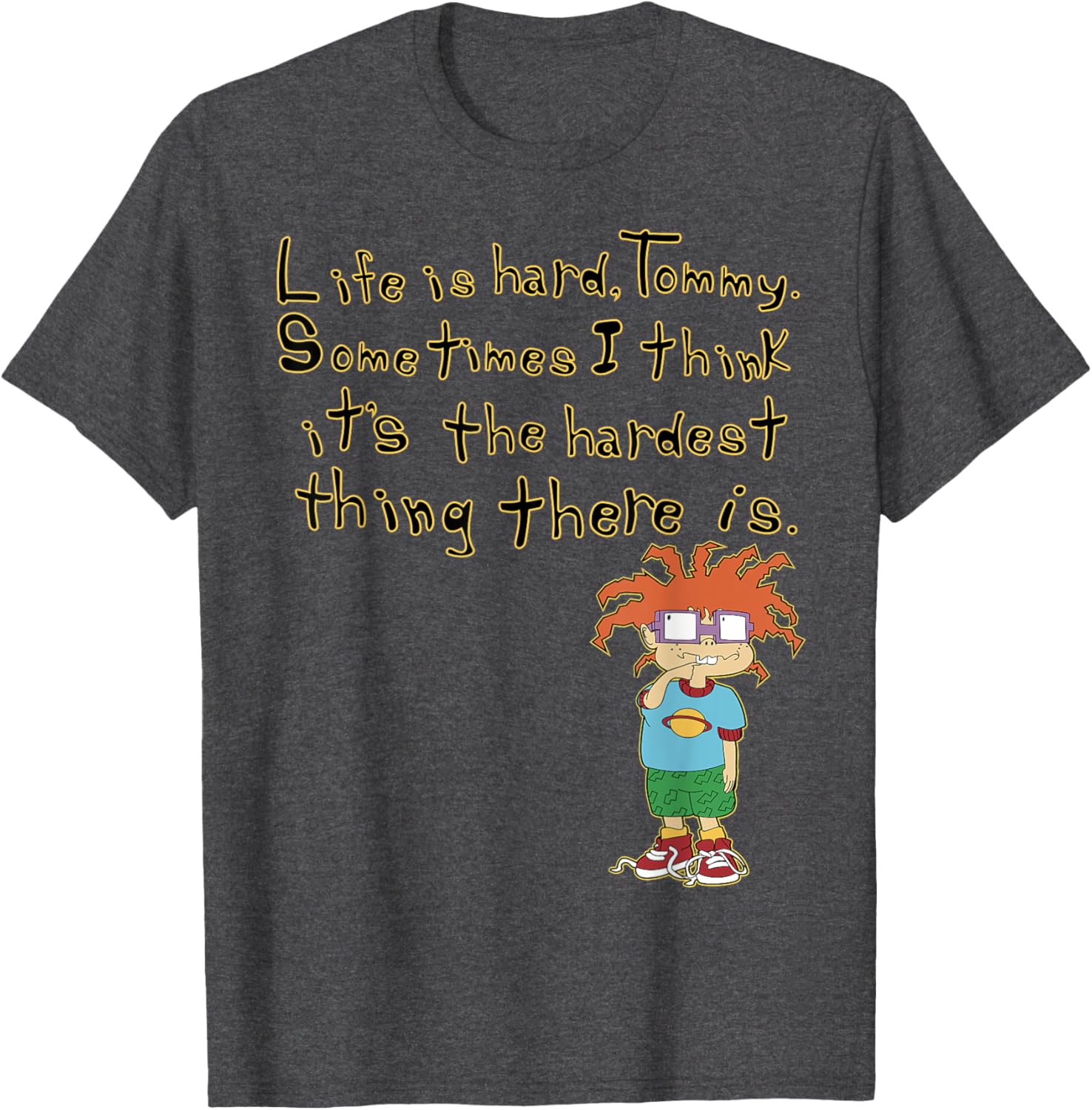 Mademark x Rugrats Chuckie Life is Hard Tommy Graphic T-Shirt - 6
