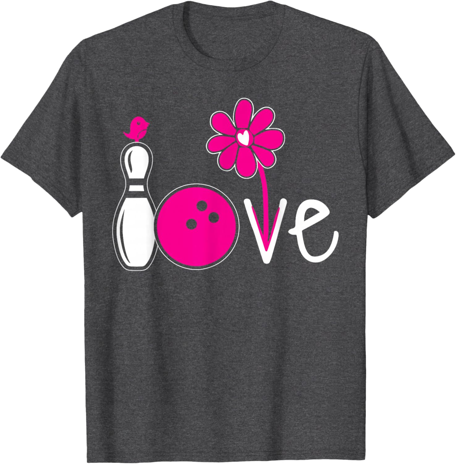 Vintage Women Bowling Shirt for Girls Team Love T-Shirt Fashion - 16