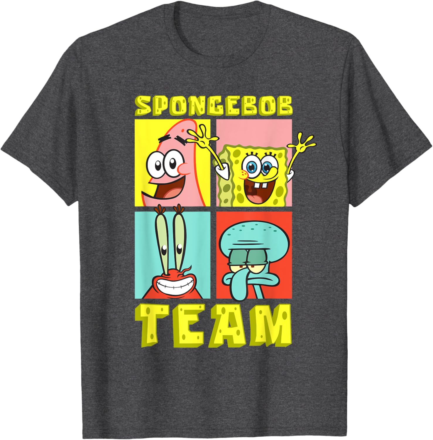 Mademark SpongeBob SquarePants Birthday T-Shirt with Team SpongeBob Design - 10
