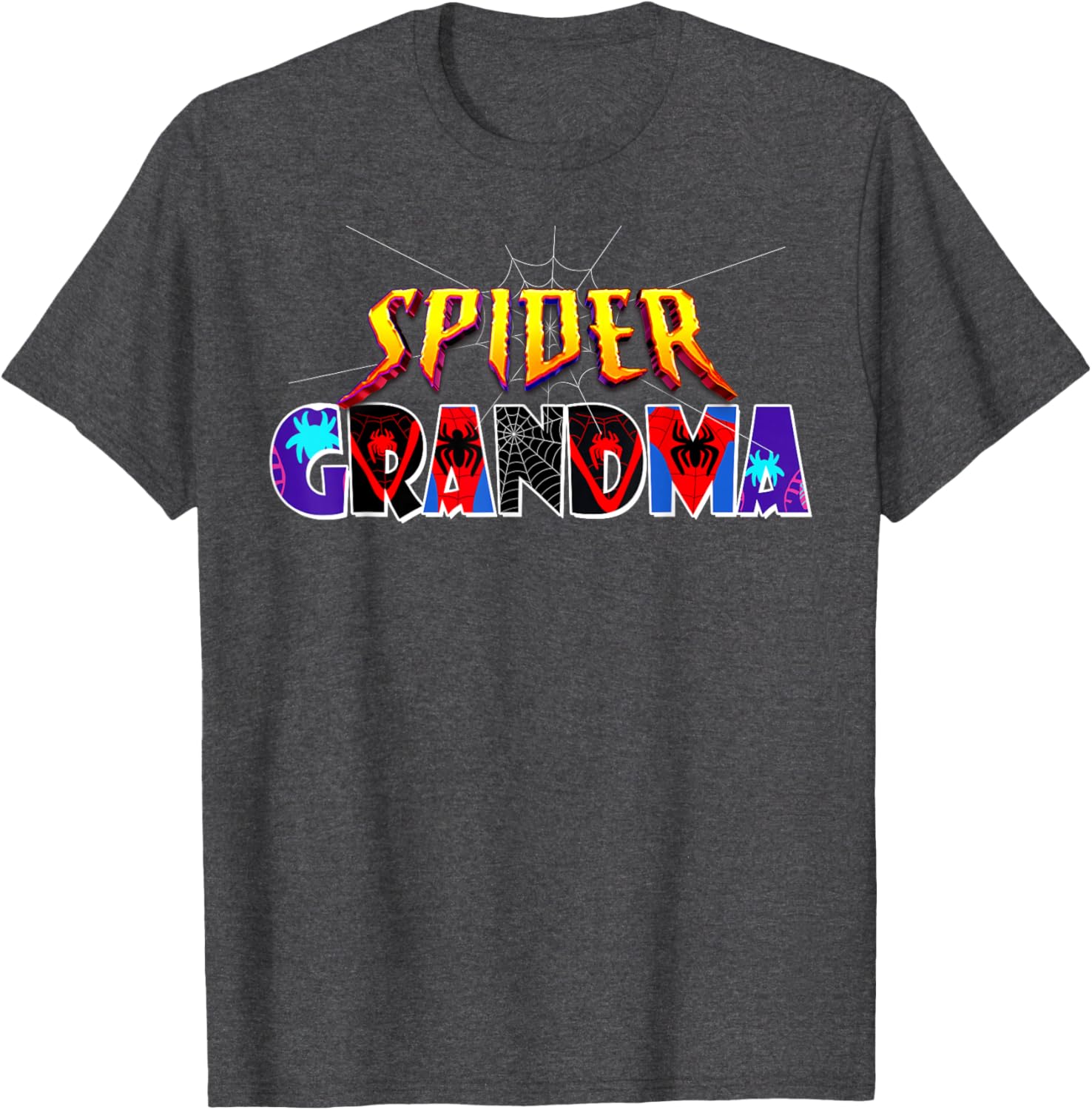 Cute Spider Grandma Shirt for Birthday Mothers Day and Halloween Fun - 4