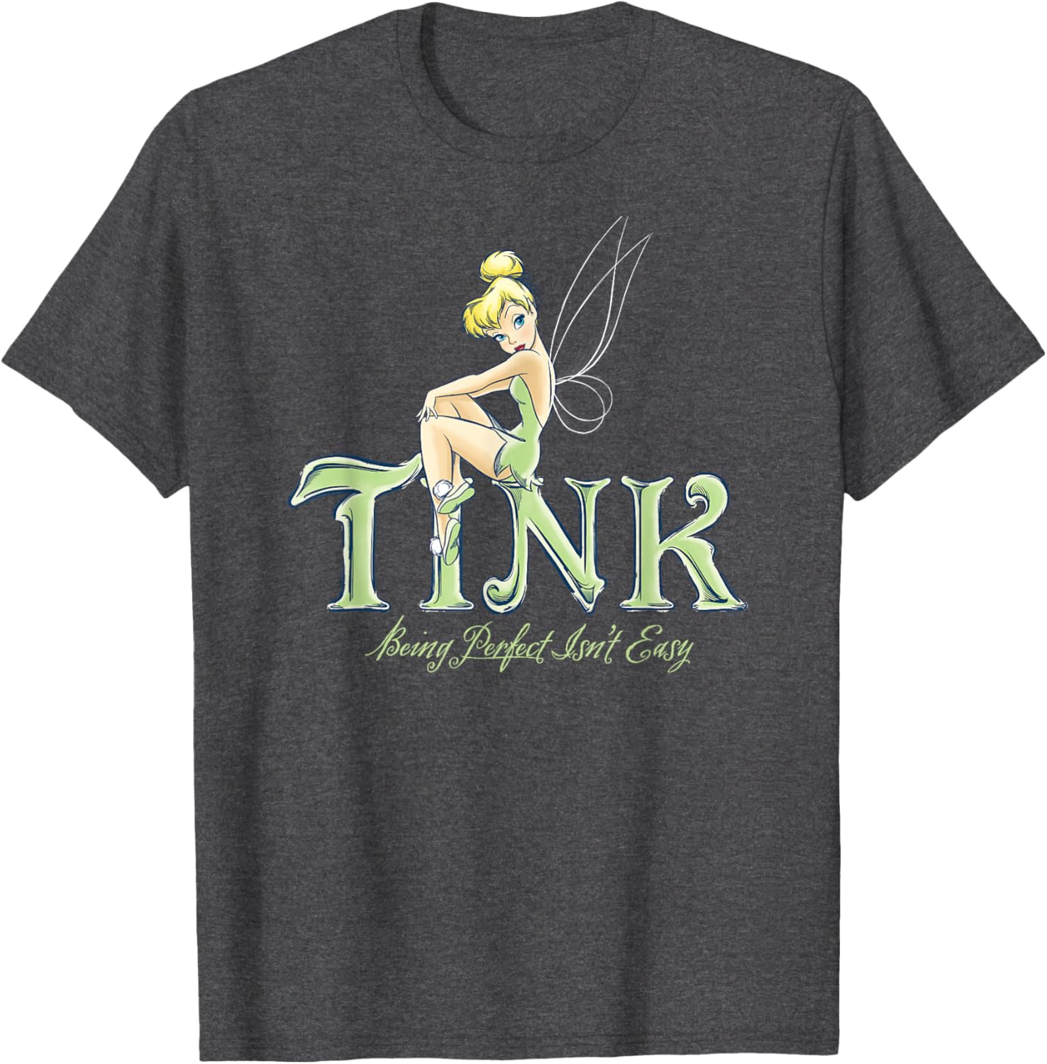 Disney Tinker Bell Perfect Isn't Easy T-Shirt - Cute Peter Pan Apparel - 9