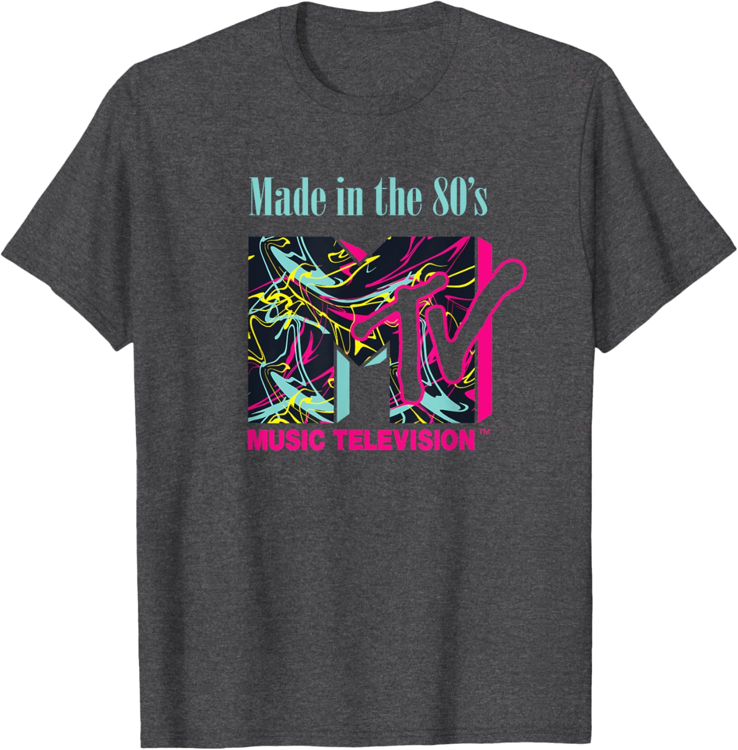 Mademark x MTV Funky New Wave Lines Logo T-Shirt for Trendy Style - 7