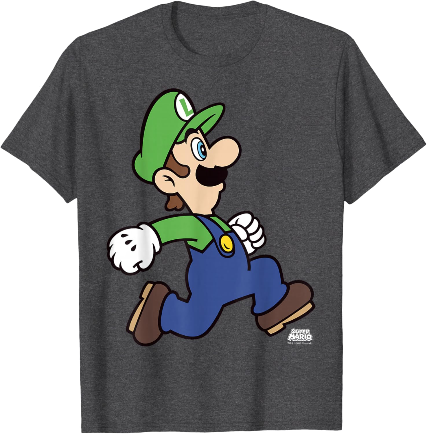 Super Mario Luigi Run Portrait T-Shirt for Fun Gaming Fans - 8