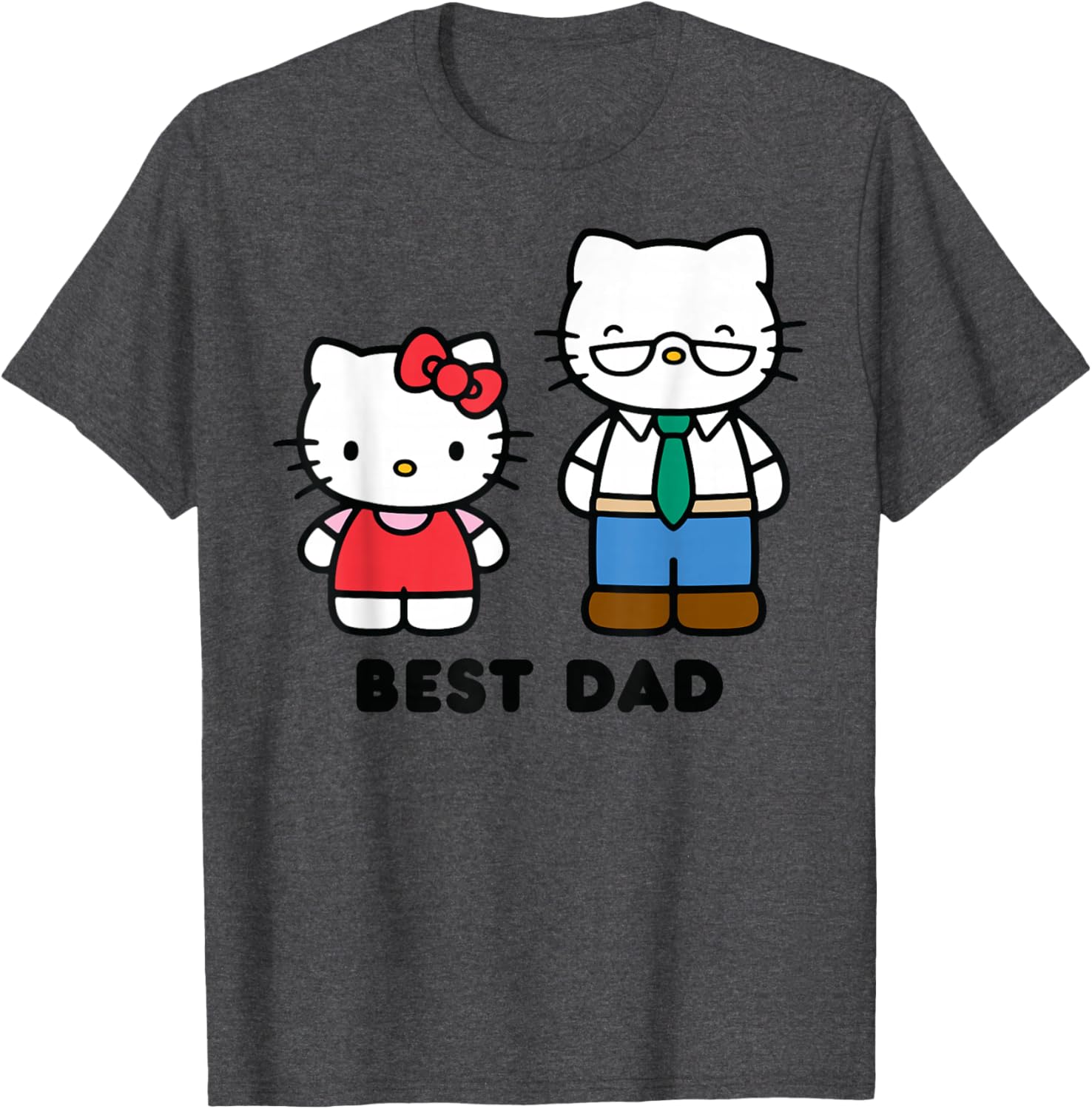 Hello Kitty Best Dad Father's Day T-Shirt for Fun and Stylish Dads - 2