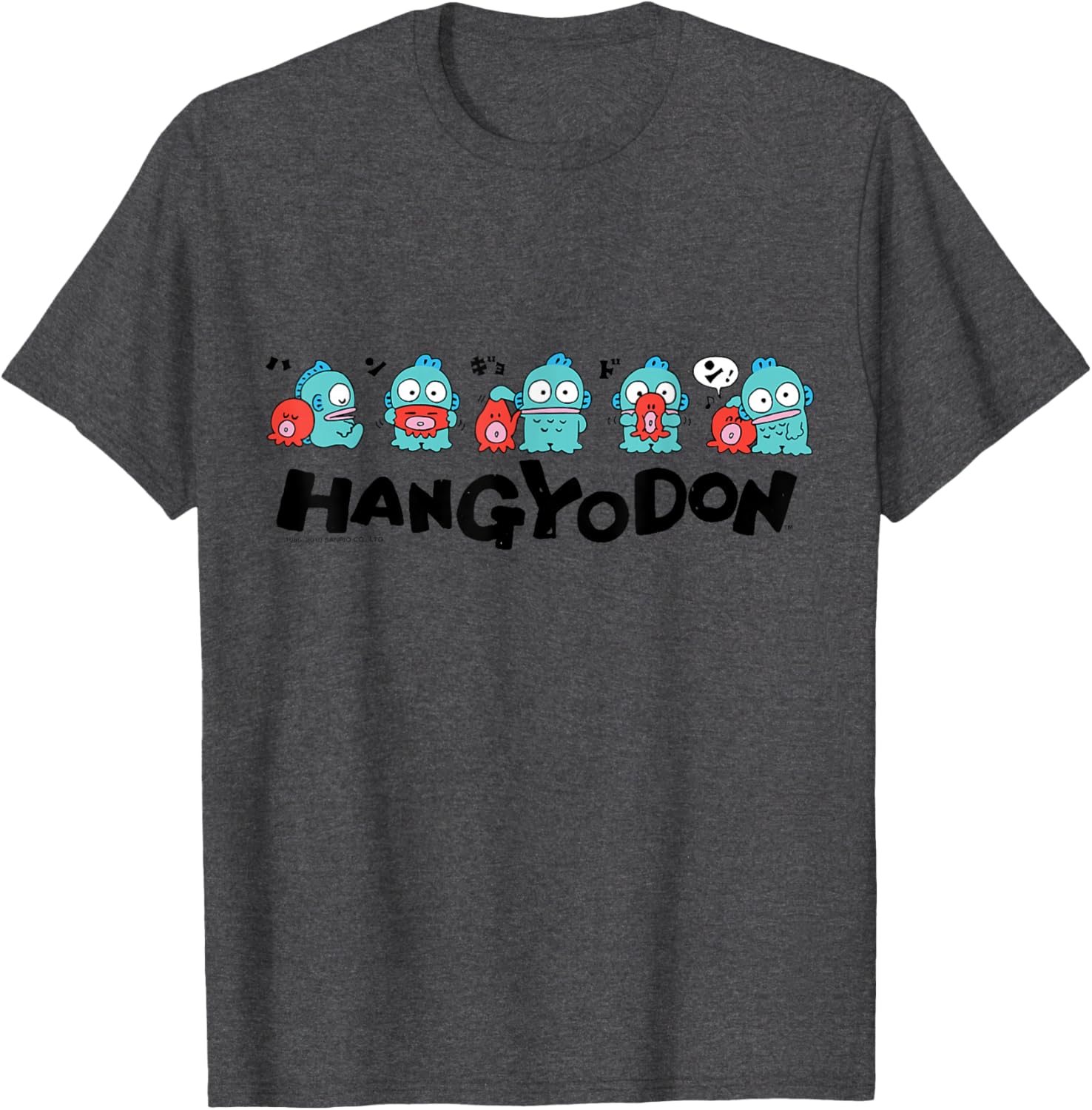 Sanrio Hangyodon and Friends T-Shirt Cute Graphic Tee for Fans - 15