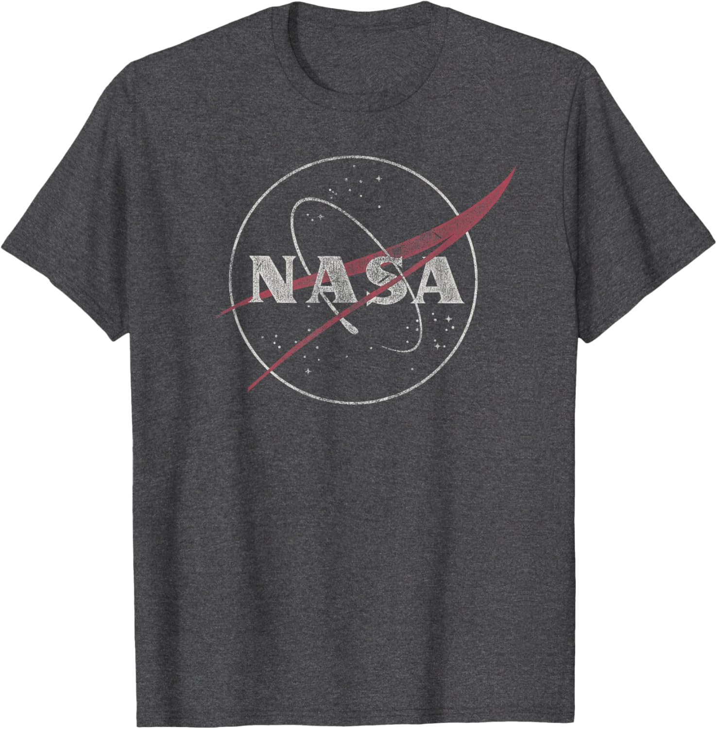NASA Retro Distressed Bug Logo T-Shirt for Space Exploration Fans - 4