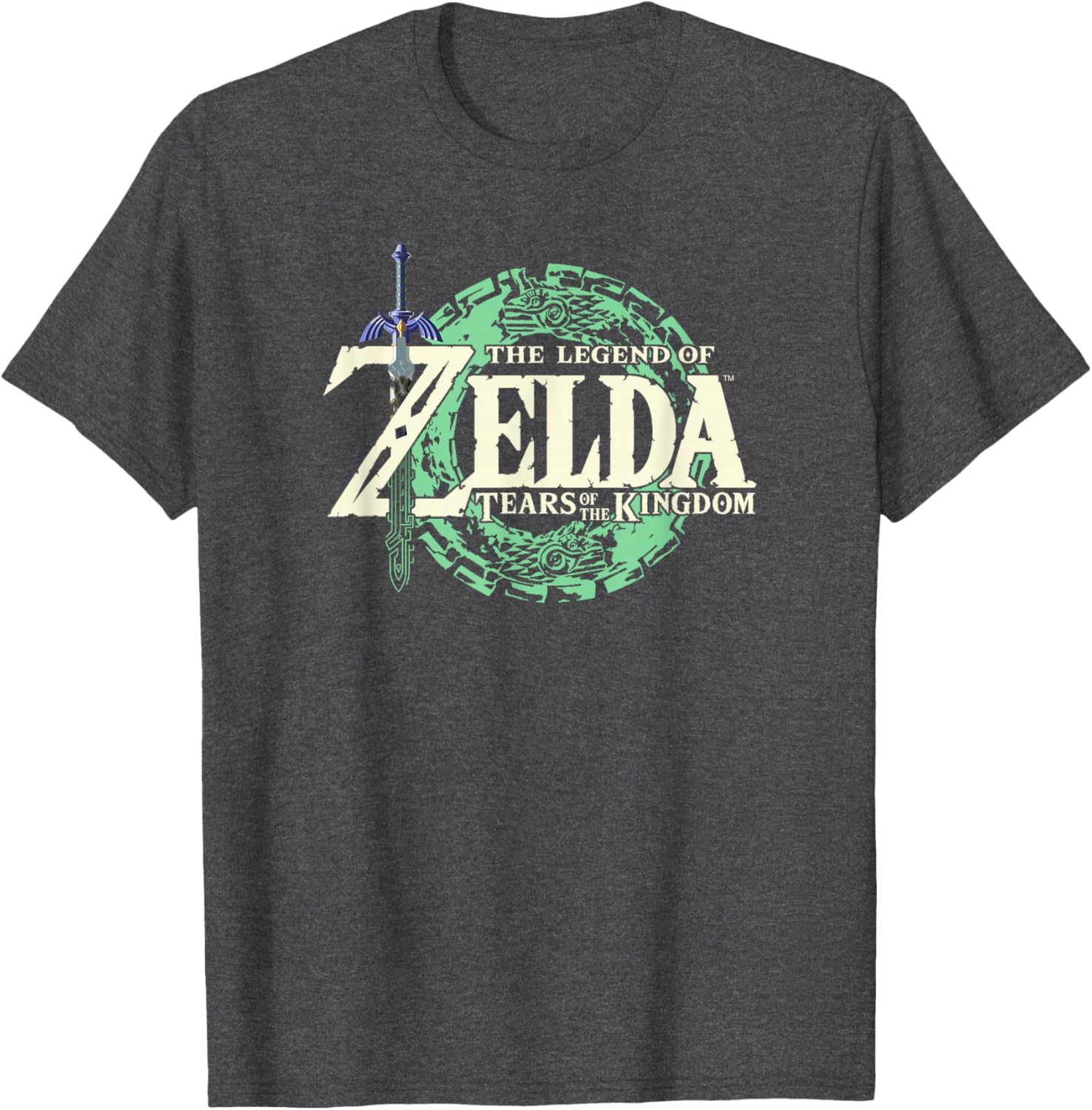 Legend of Zelda Tears of the Kingdom Official Logo Black T-Shirt Small - 2